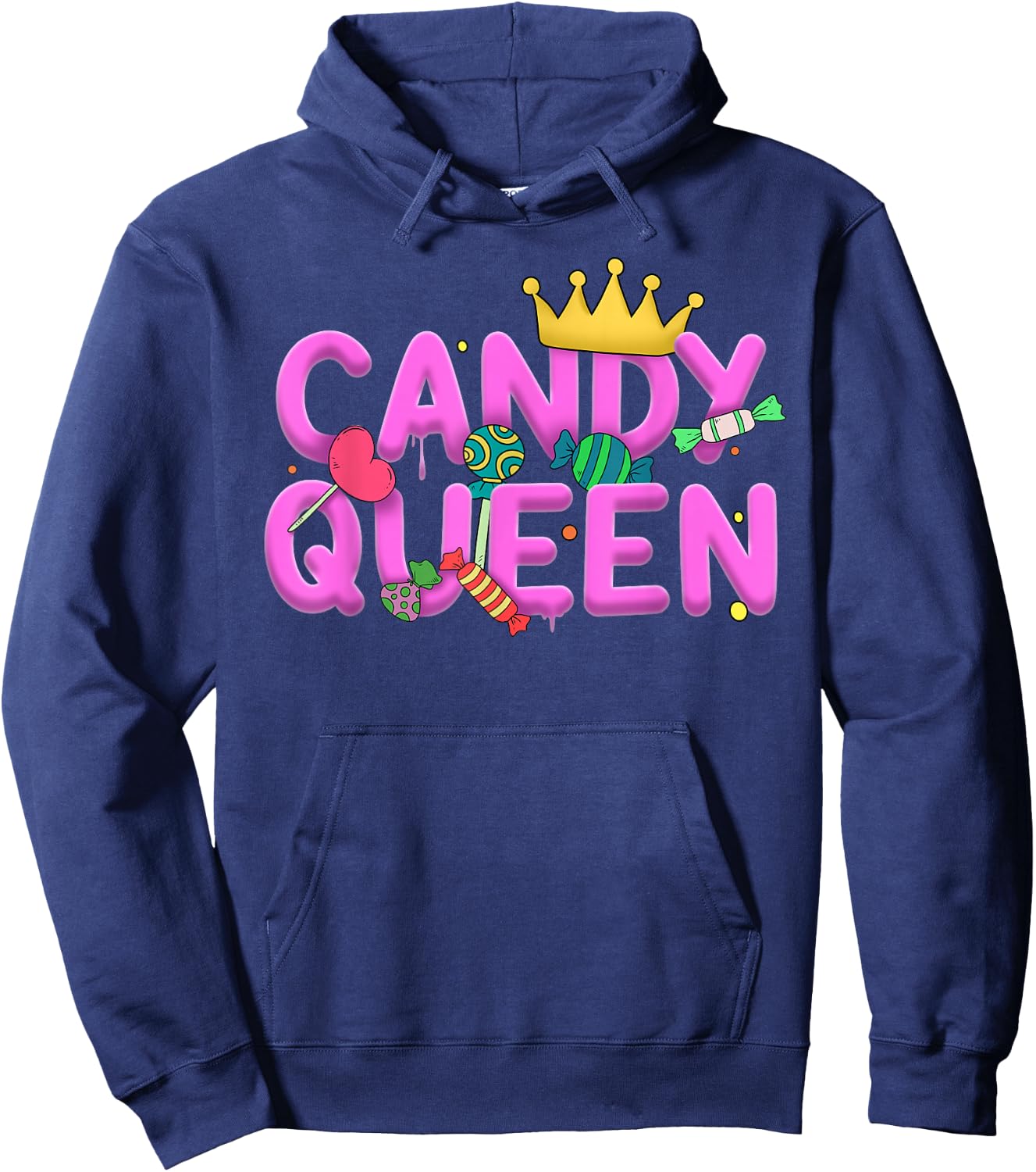 Cool Candy Queen Art Girls Candy Lollipop Lovers Hoodie - Hoodie | Navy