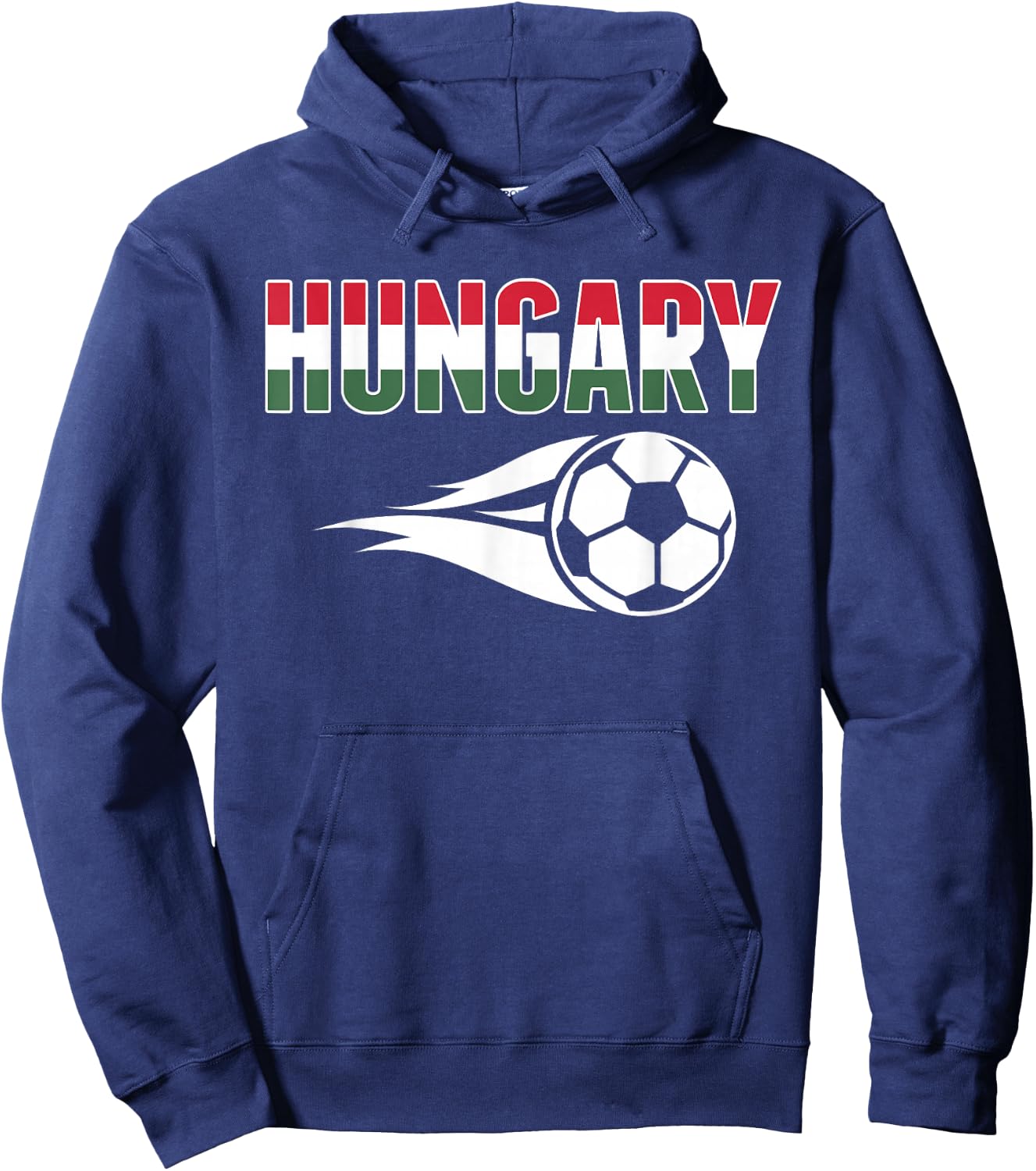 Hungary Soccer Fans Jersey - Hungarian Flag Football Lovers Hoodie - Hoodie | Navy
