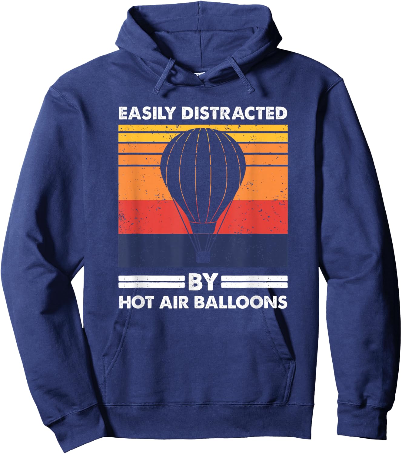 Easily Distracted By Hot Air Balloons, Balloon Pilot Hoodie - Hoodie | Navy