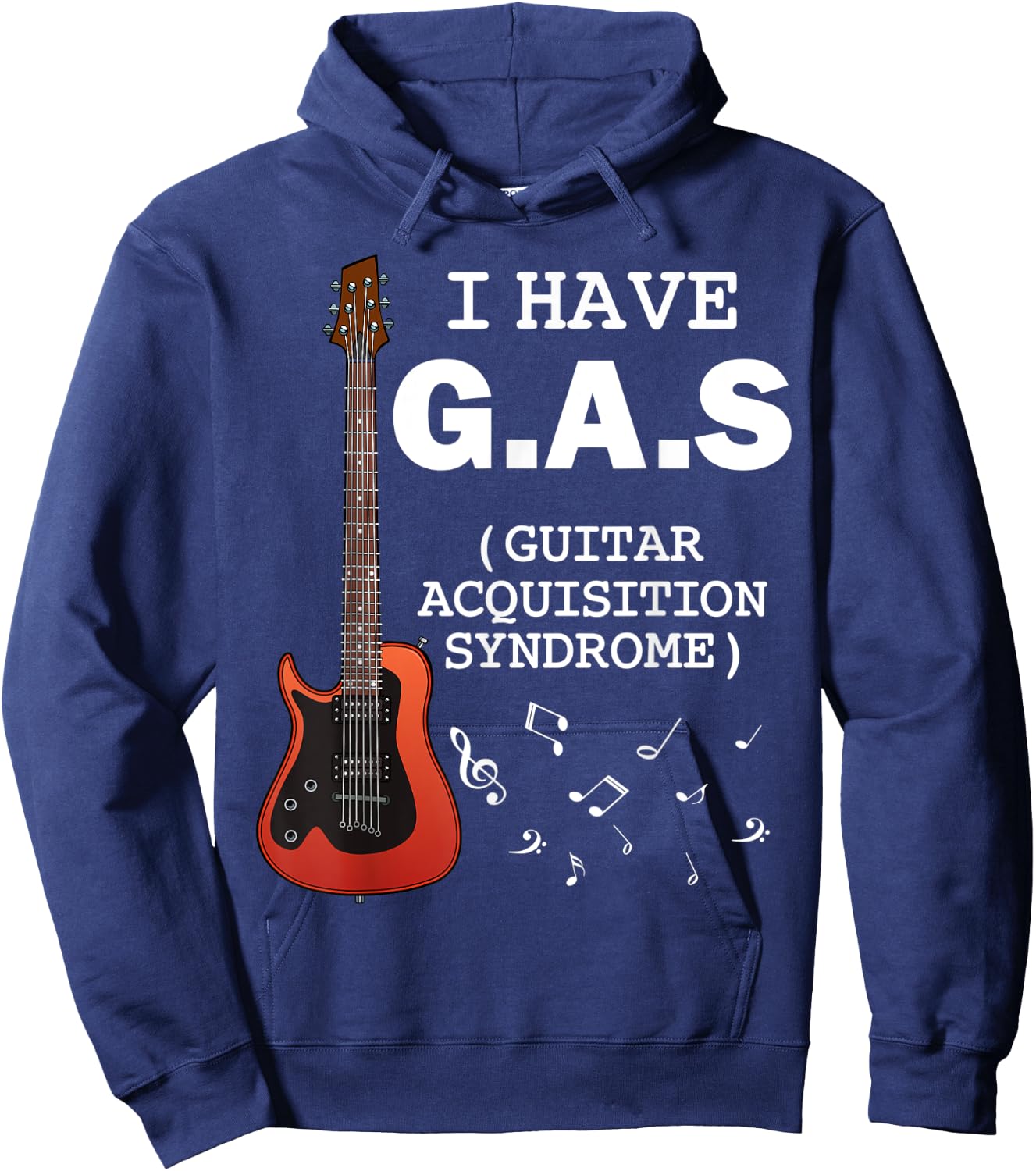 I Have G.A.S Guitar Player Collector Band Musician Concert Hoodie - Hoodie | Navy