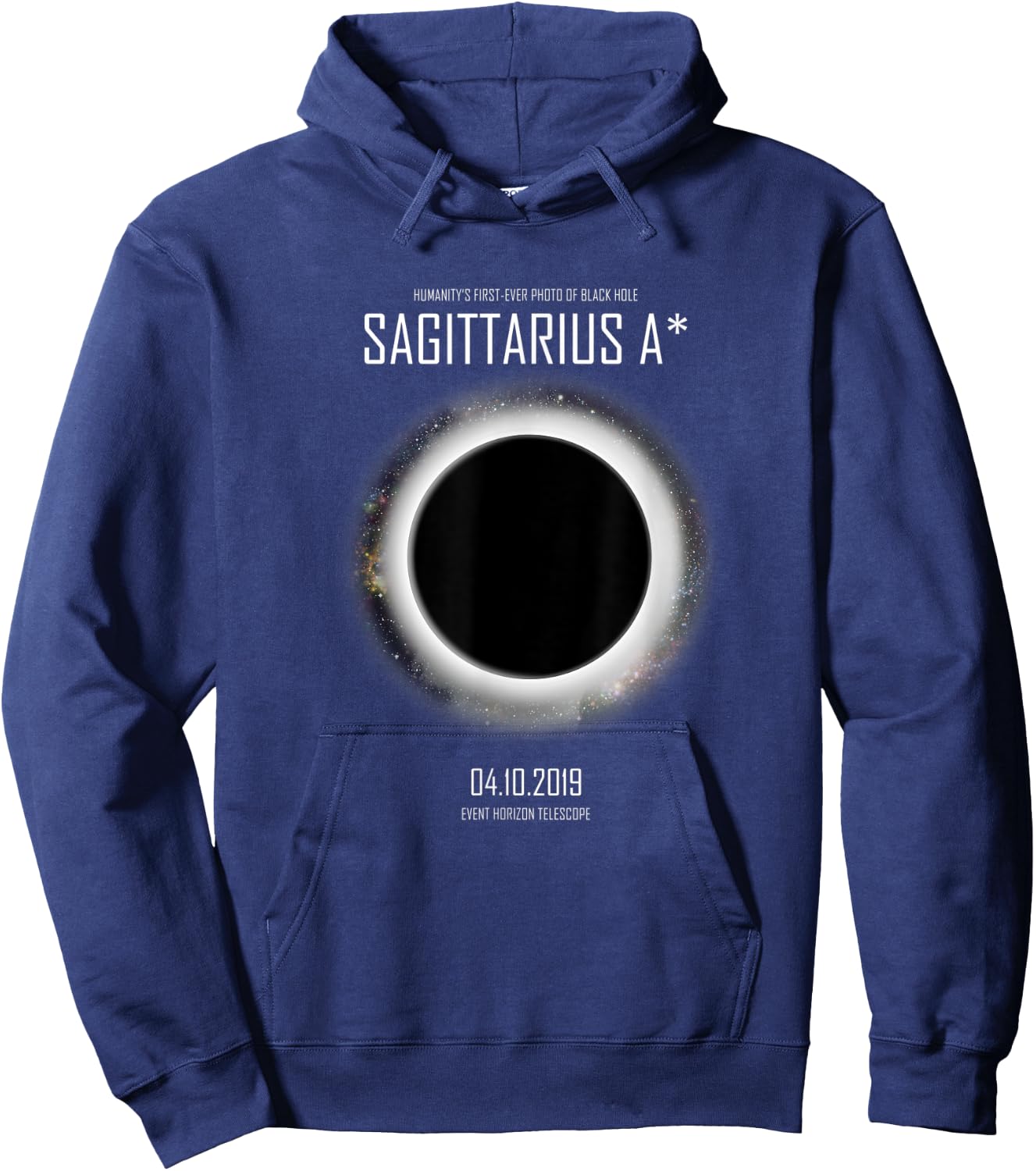 Sagittarius A, Black Hole Day Commemorative Hoodie - Hoodie | Navy