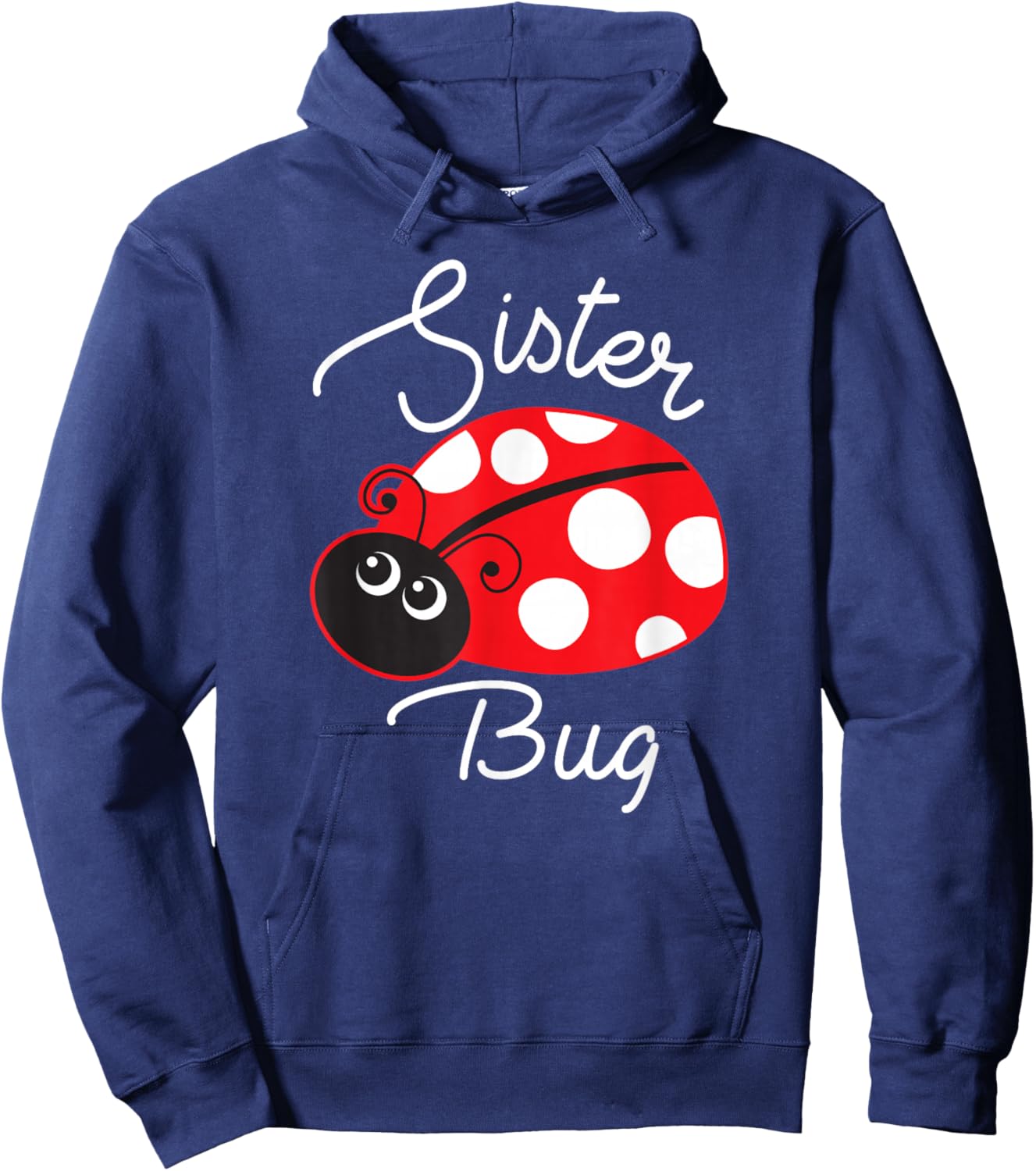 Sister Bug Cute Ladybug Hoodie - Hoodie | Navy