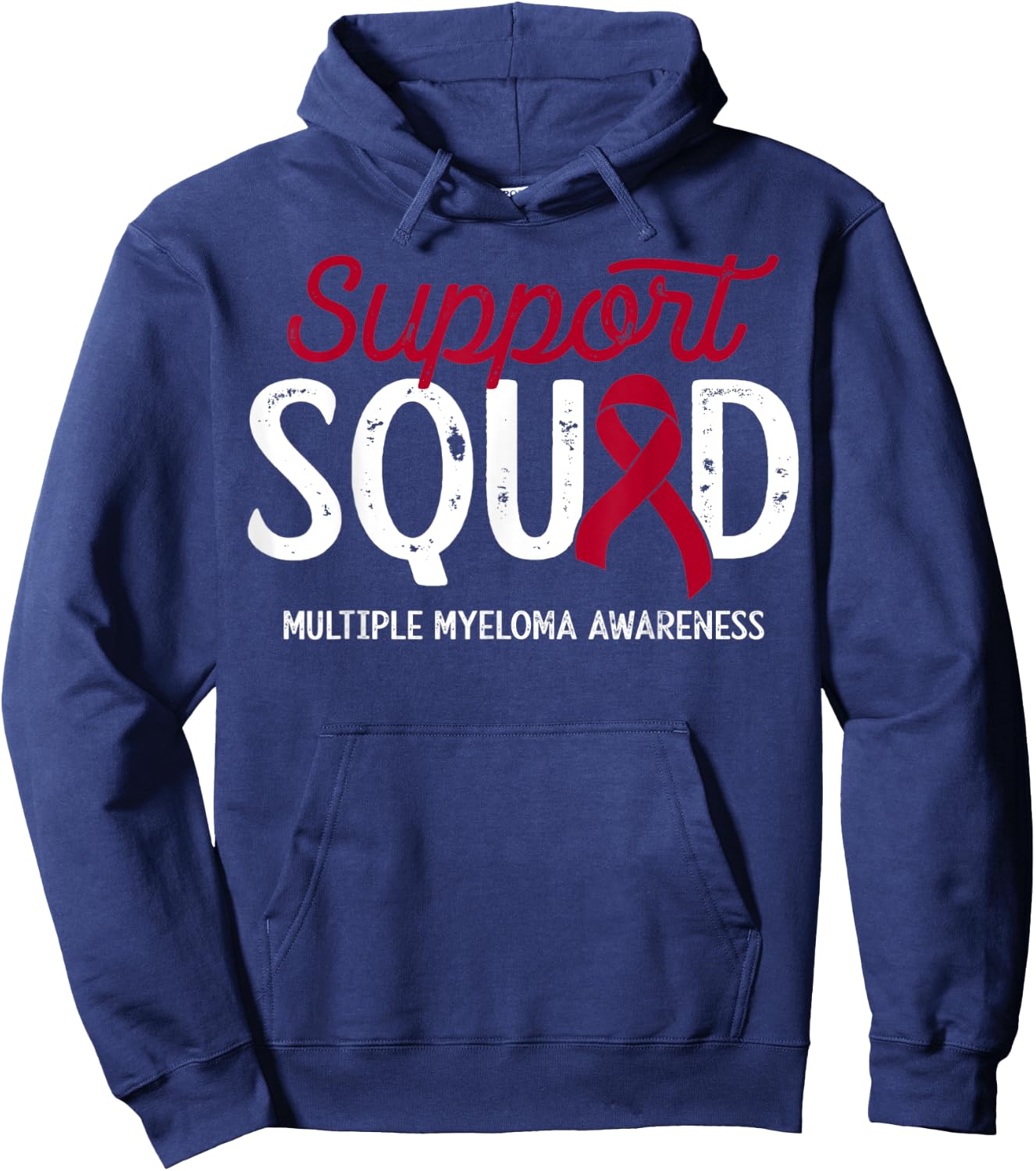 Multiple Myeloma Cancer Warrior Support Squad Survivor Crew Hoodie - Hoodie | Navy
