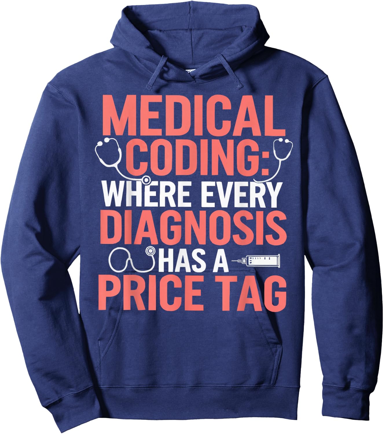 Medical Coder Job Profession Hospital Clinical Coder Hoodie - Hoodie | Navy