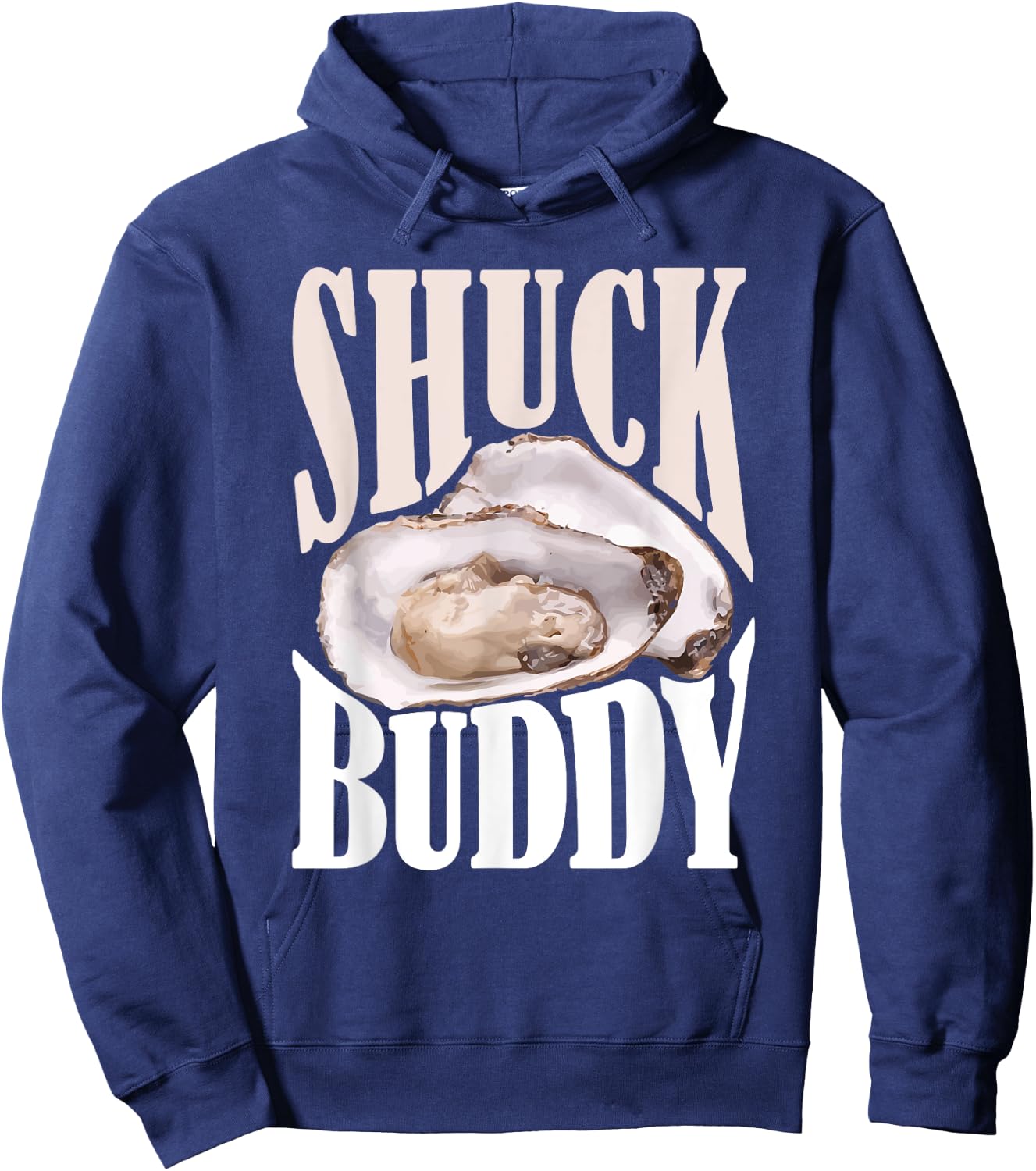 Shuck Buddy Oysters Hoodie - Hoodie | Navy
