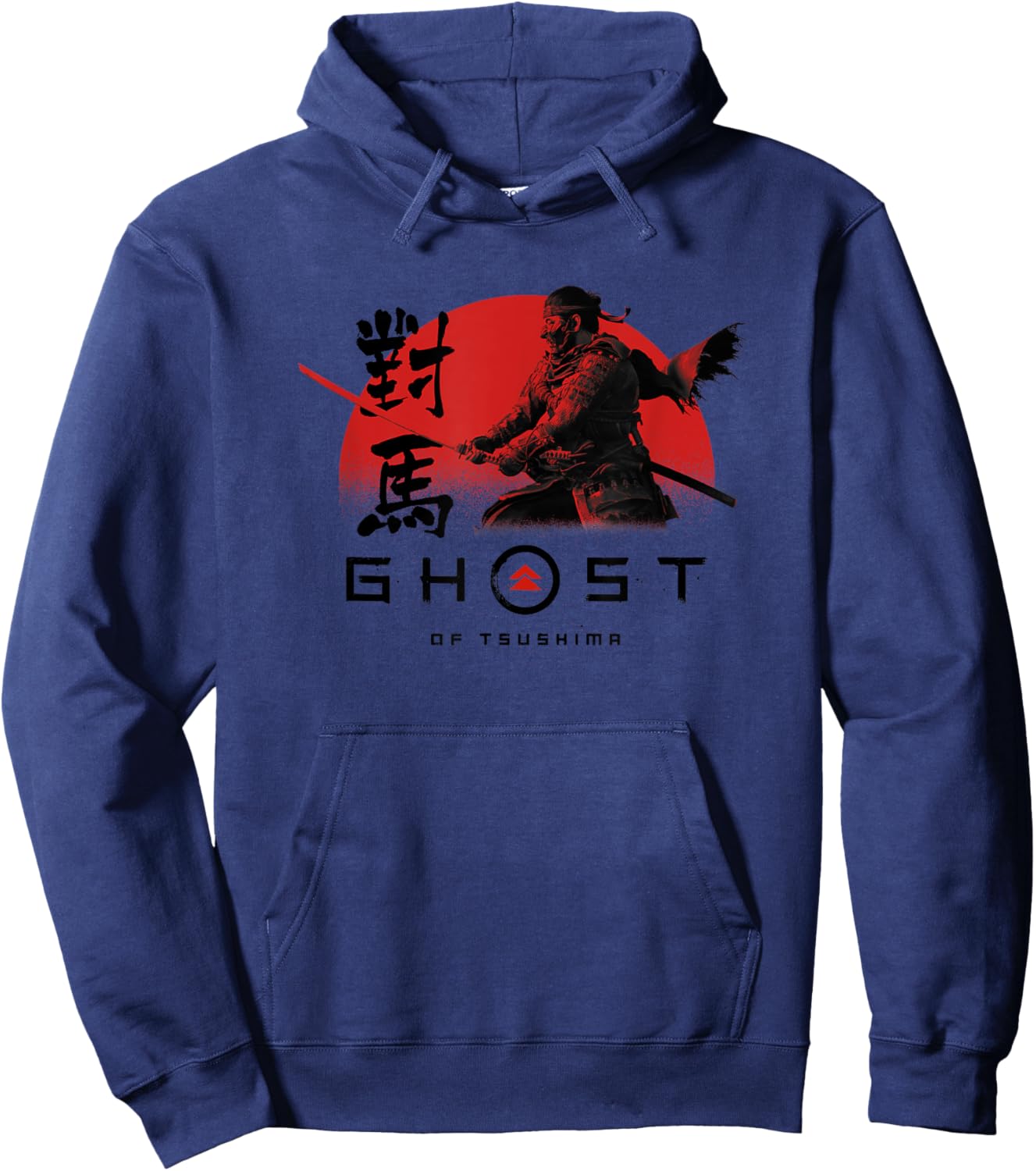 Ghost of Tsushima Action Logo Hoodie - Hoodie | Navy