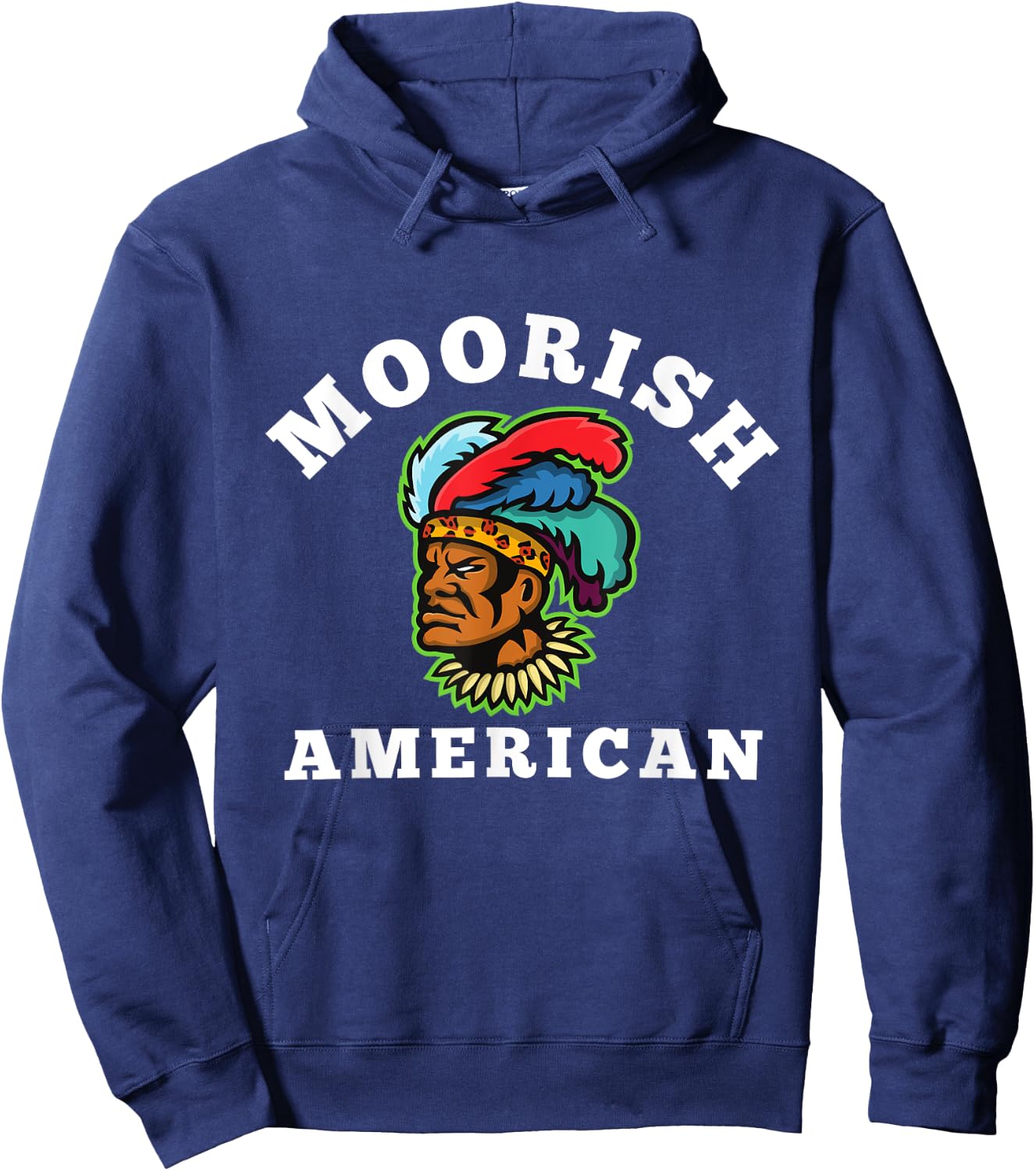 Moor - Moorish American God Body Of Melanin Hoodie - Hoodie | Navy