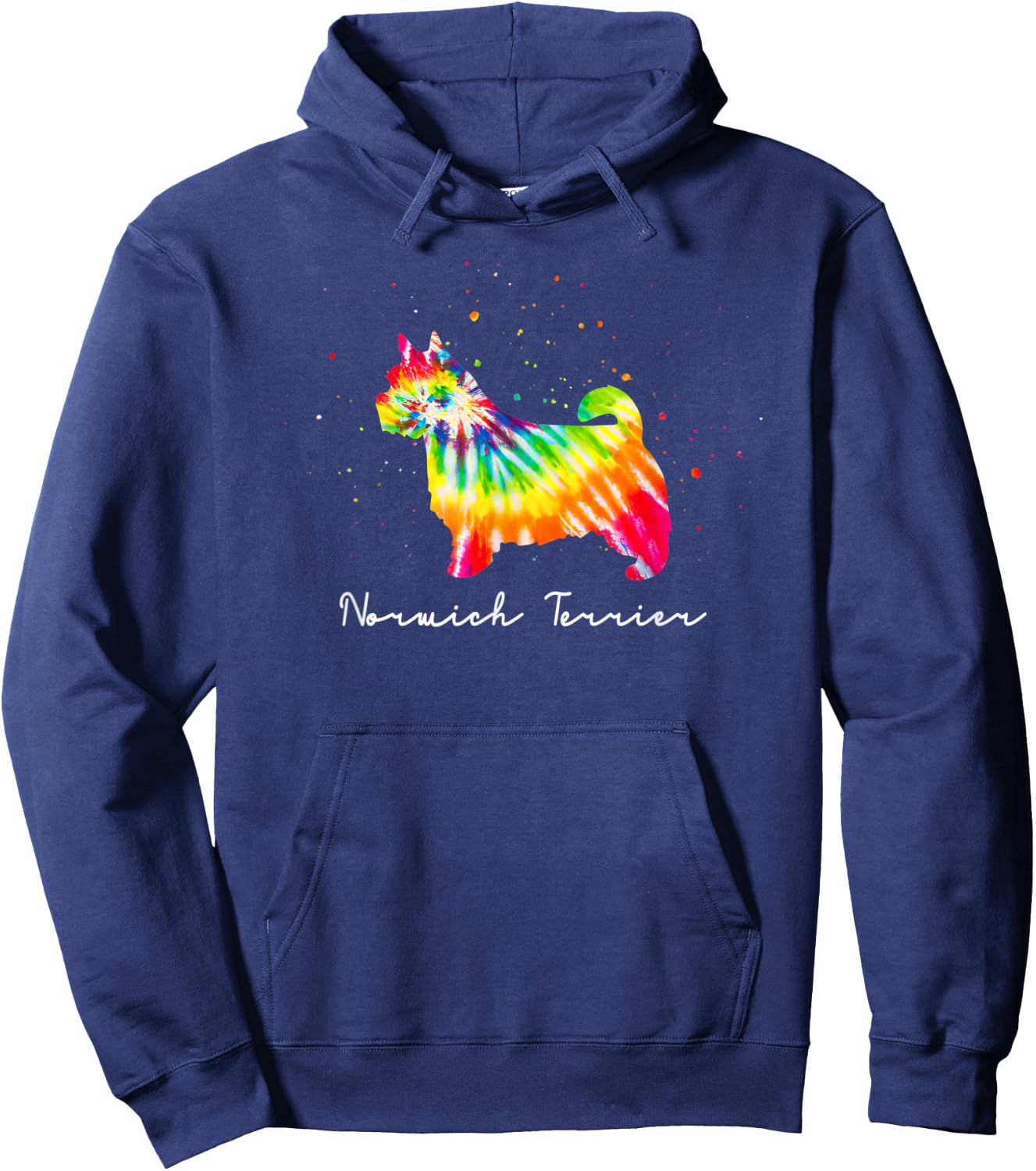 Colorful Norwich Terrier Dog Mom Gifts Norwich Terrier Men Women Kids Hoodie - Hoodie | Navy