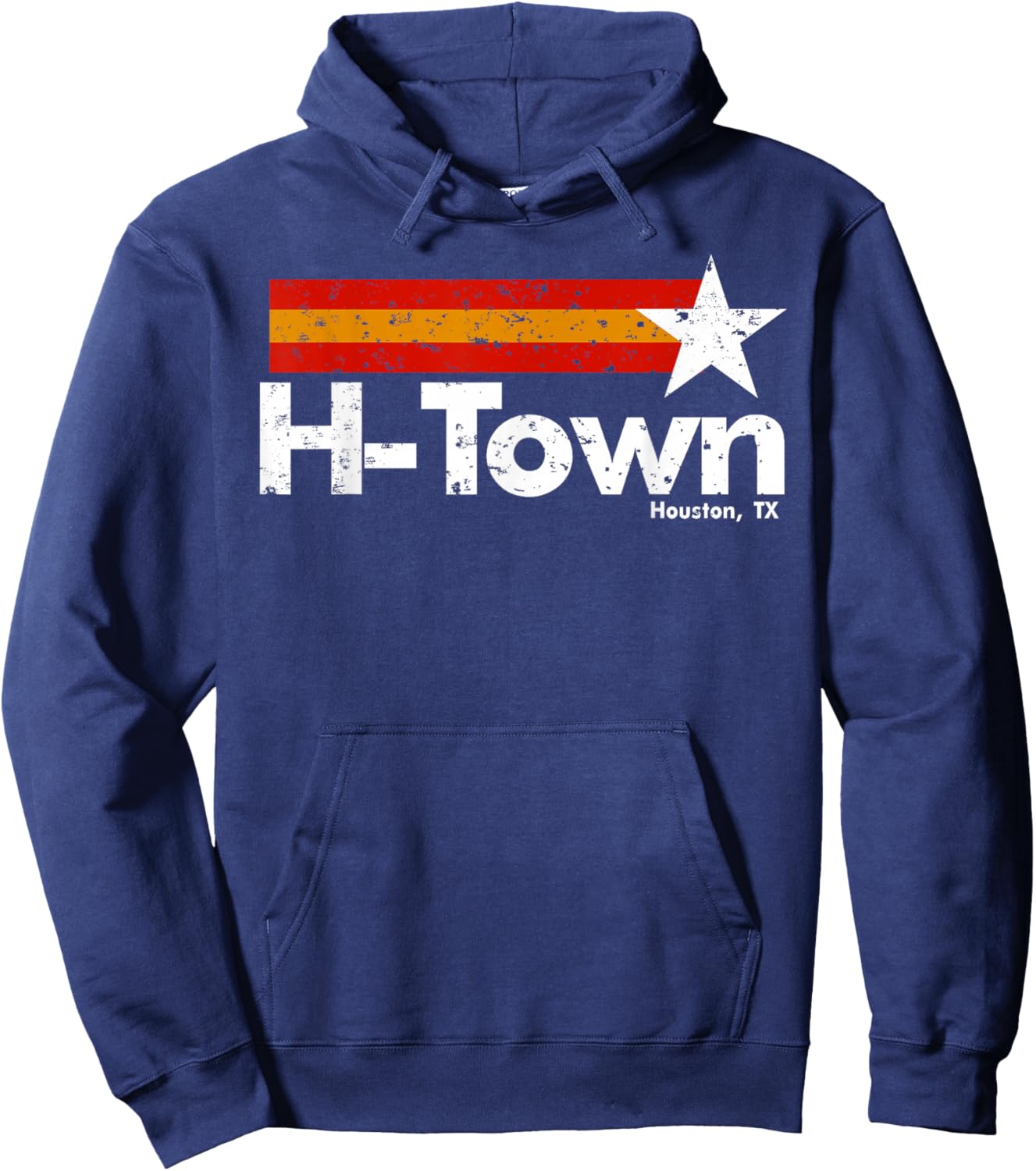 H Town Houston Texas Hoodie - Hoodie | Navy