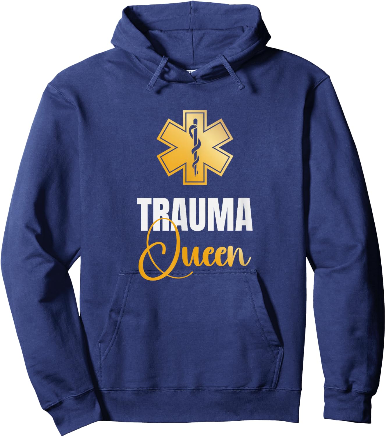 Trauma Queen Ambulance Technician Paramedic EMT Hoodie - Hoodie | Navy