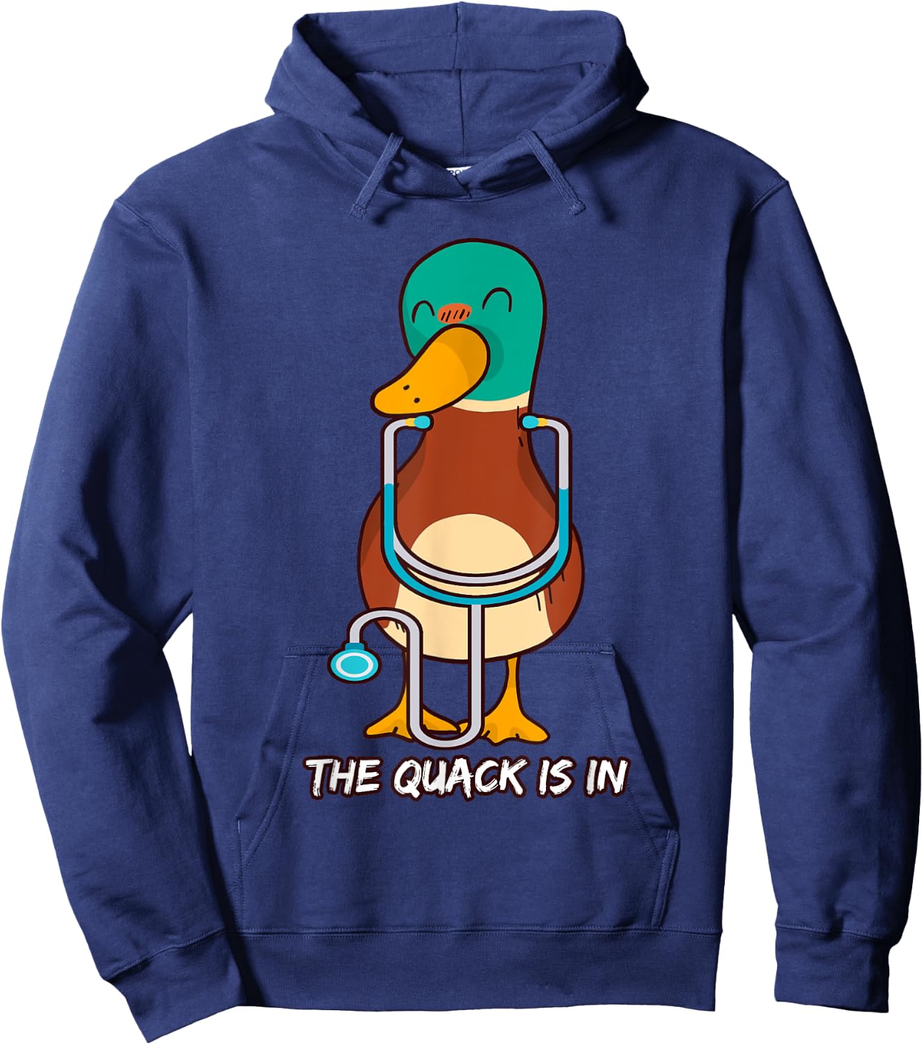 The Quack Is In Quack Doctor Hoodie - Hoodie | Navy