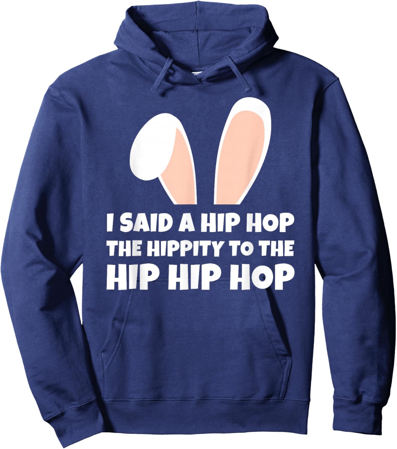 Easter bunny funny joke, cute hip hop rabbit Hoodie - Hoodie | Navy