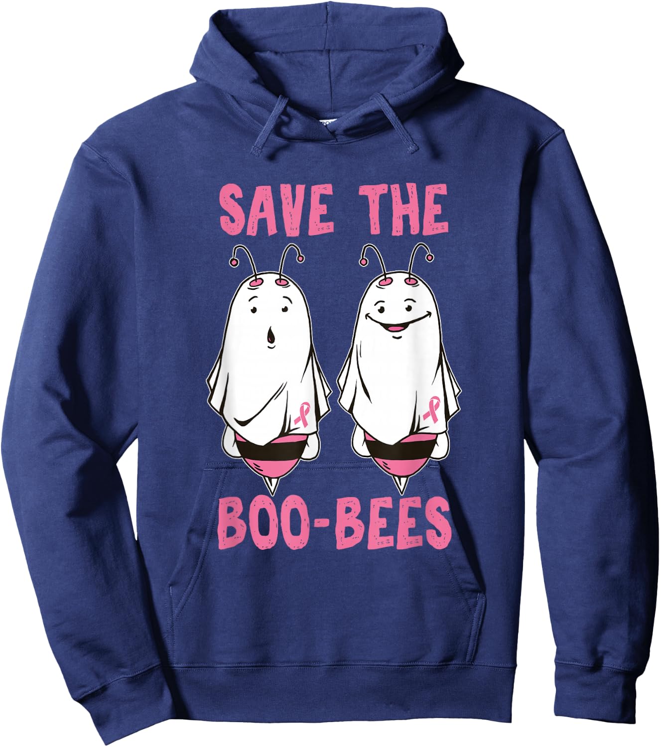 Save The Boo Honey Bees Halloween Horror Beekeeper Honeycomb Hoodie - Hoodie | Navy