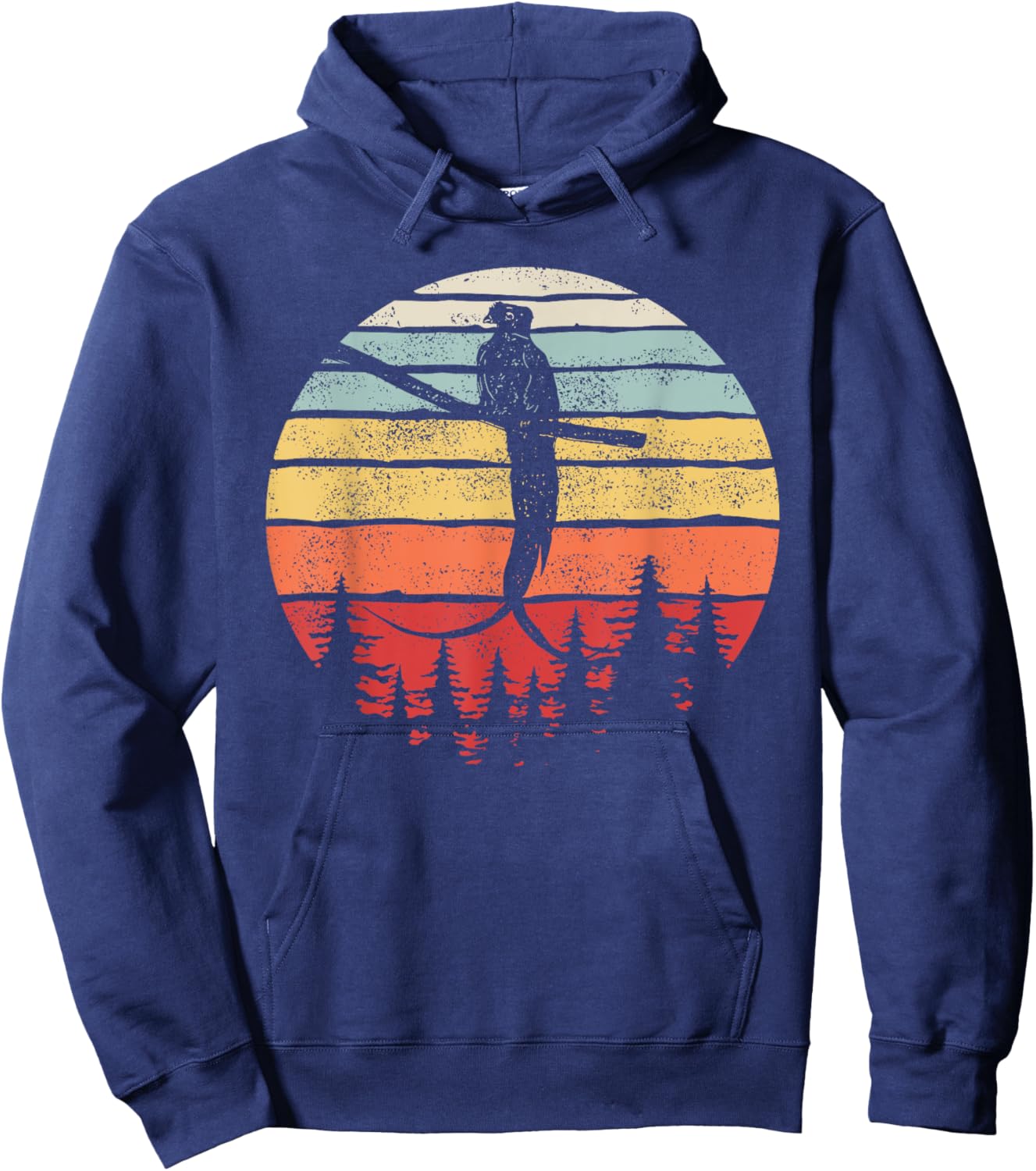 Vintage Retro Quetzal Bird Hoodie - Hoodie | Navy
