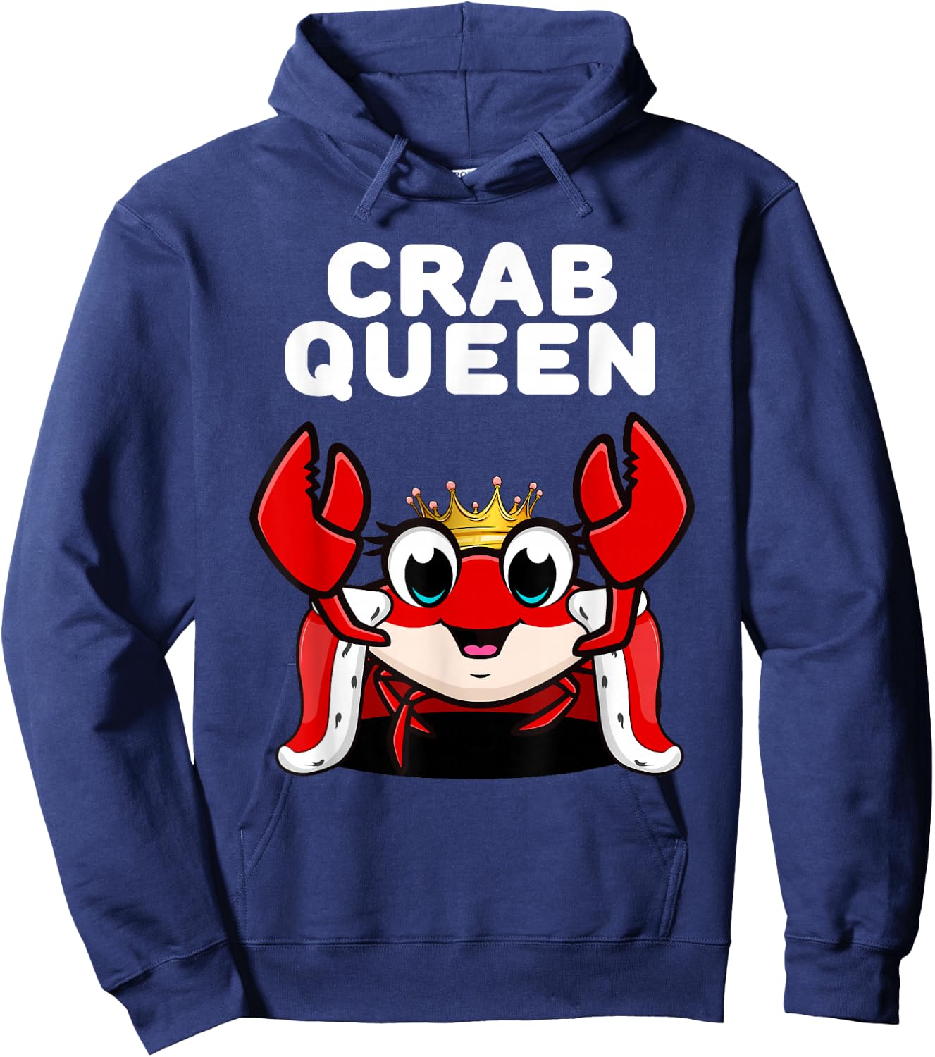 Women's Crab Queen Shirt | Girls , Black Hoodie - Hoodie | Navy