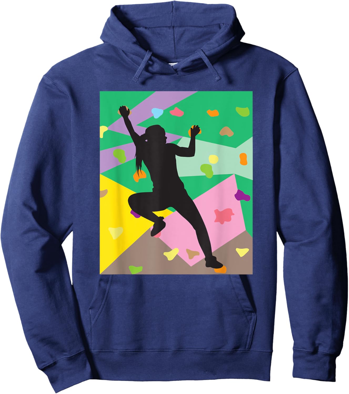 Alpinism Wall Climbing Rock Climbers Gift Women Kids Girls Hoodie - Hoodie | Navy
