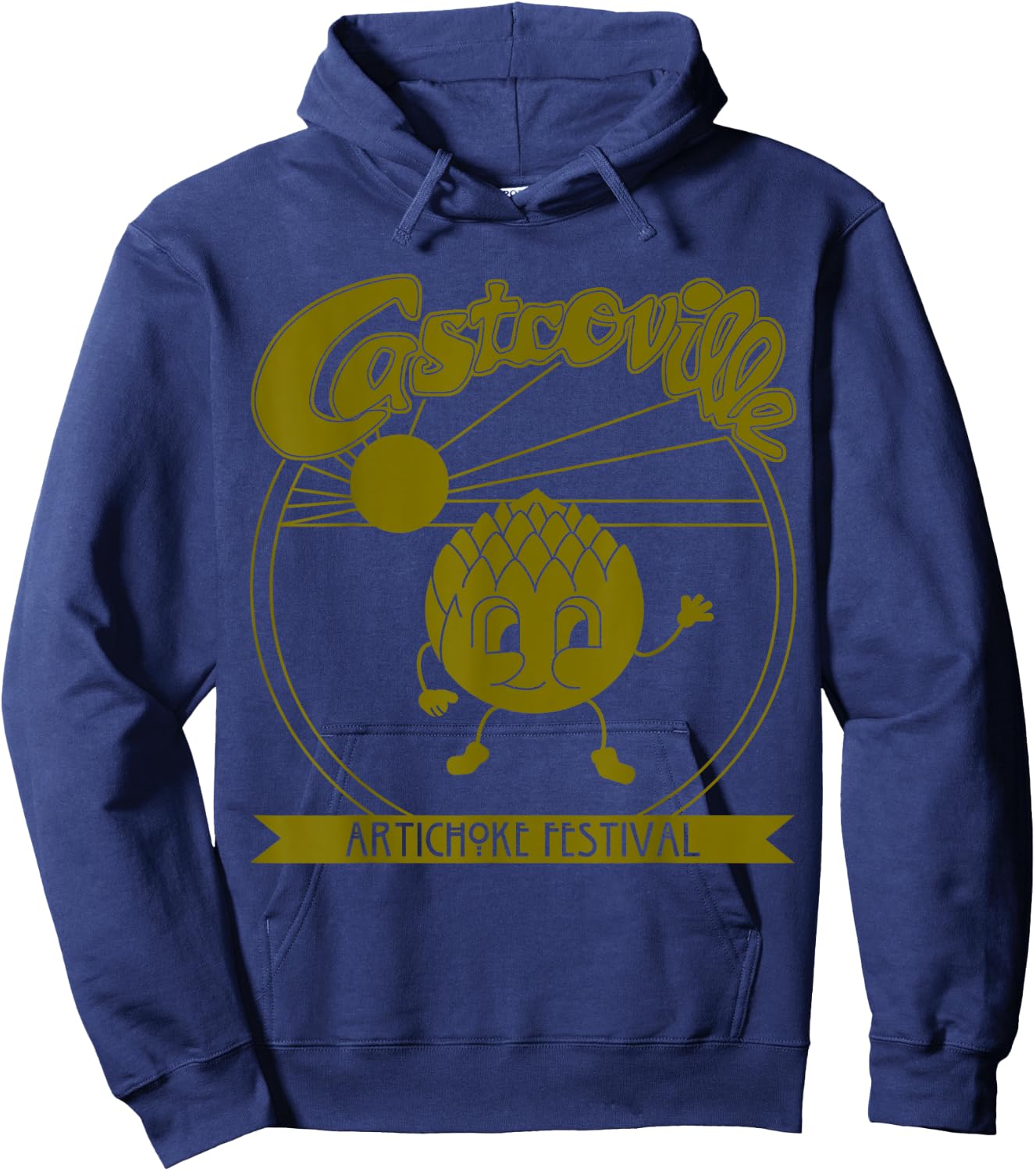 Dustin Nerdy Castroville Artichoke Festival Stranger Fan Hoodie - Hoodie | Navy