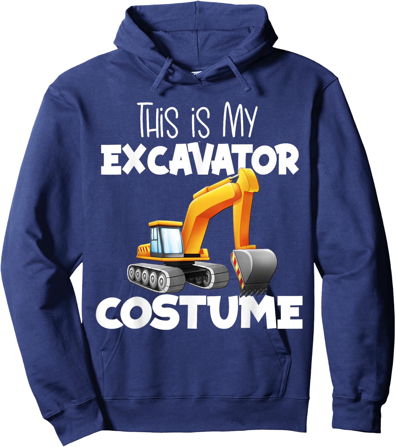 This Is My Excavator Costume Digger Truck Halloween Costume Hoodie - Hoodie | Navy