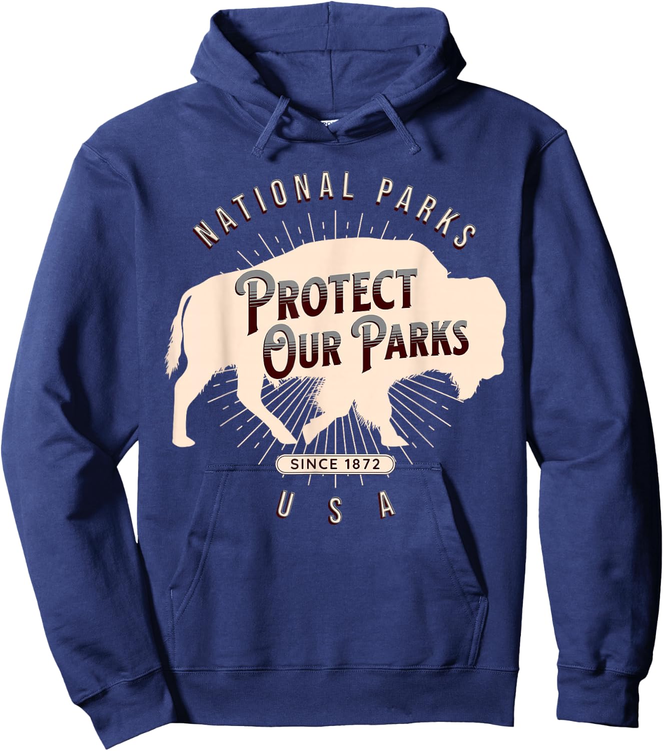 Protect Our Parks National Park America Hike Outdoors Hoodie - Hoodie | Navy