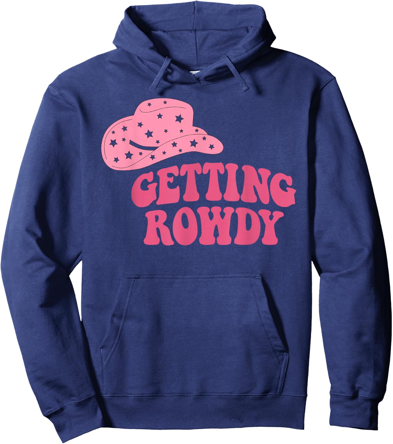 Getting Rowdy Western Getting Hitched Bachelorette Matching Hoodie - Hoodie | Navy