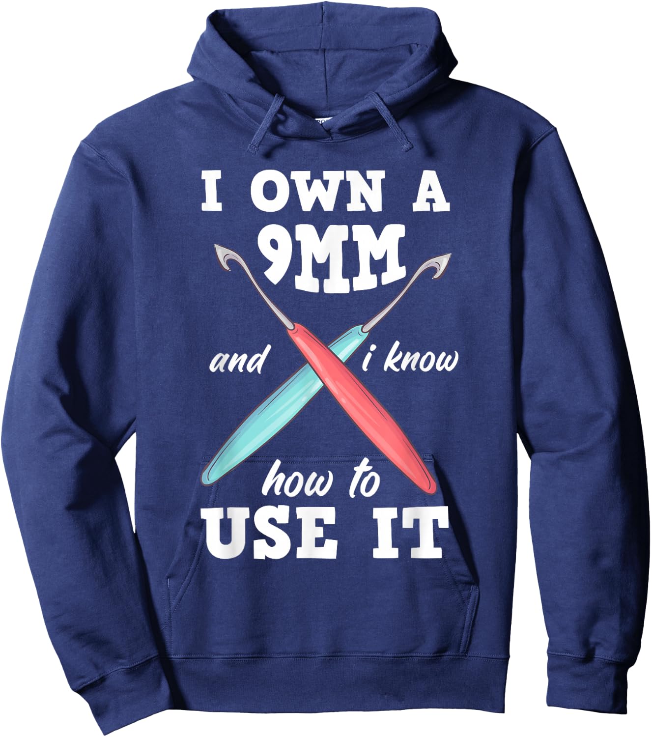 Fun Crochet Hoodie - Hoodie | Navy