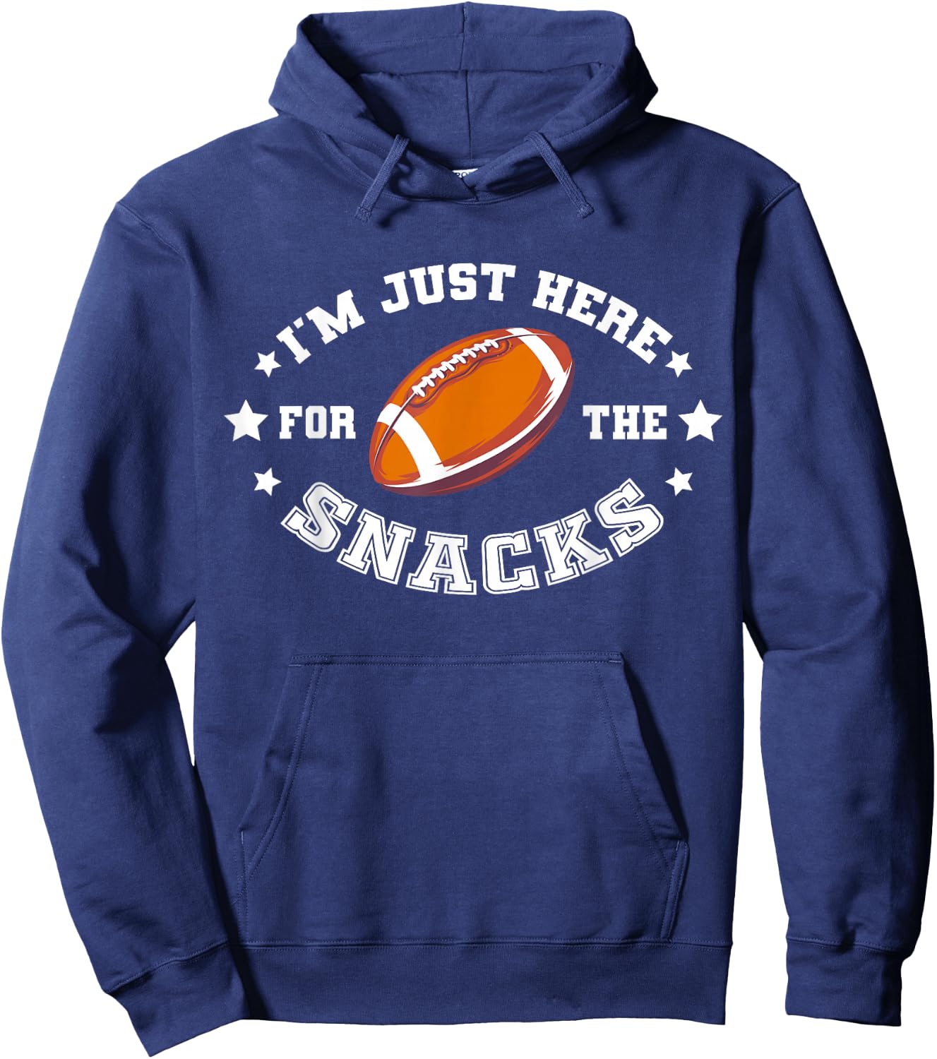 I'M JUST HERE FOR THE SNACKS | League Fantasy Football Hoodie - Hoodie | Navy