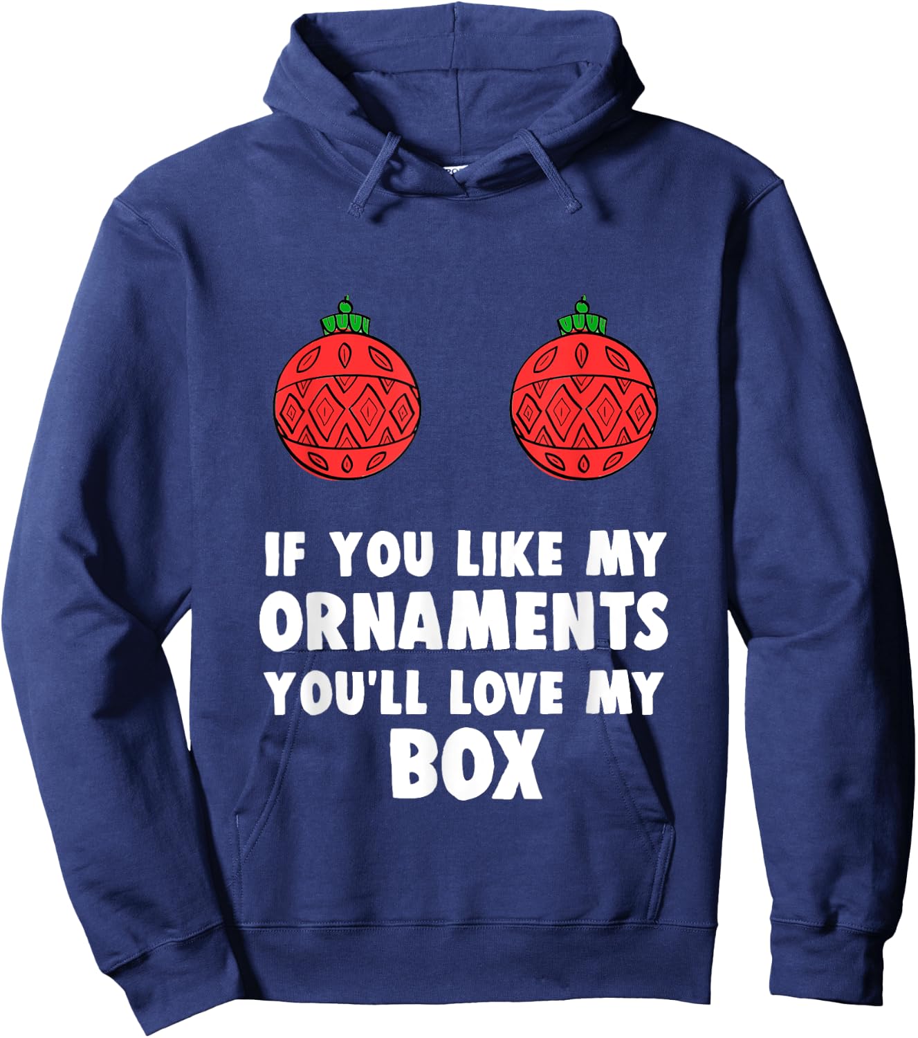 Funny Inappropriate Christmas Gag Xmas Gift Hoodie - Hoodie | Navy