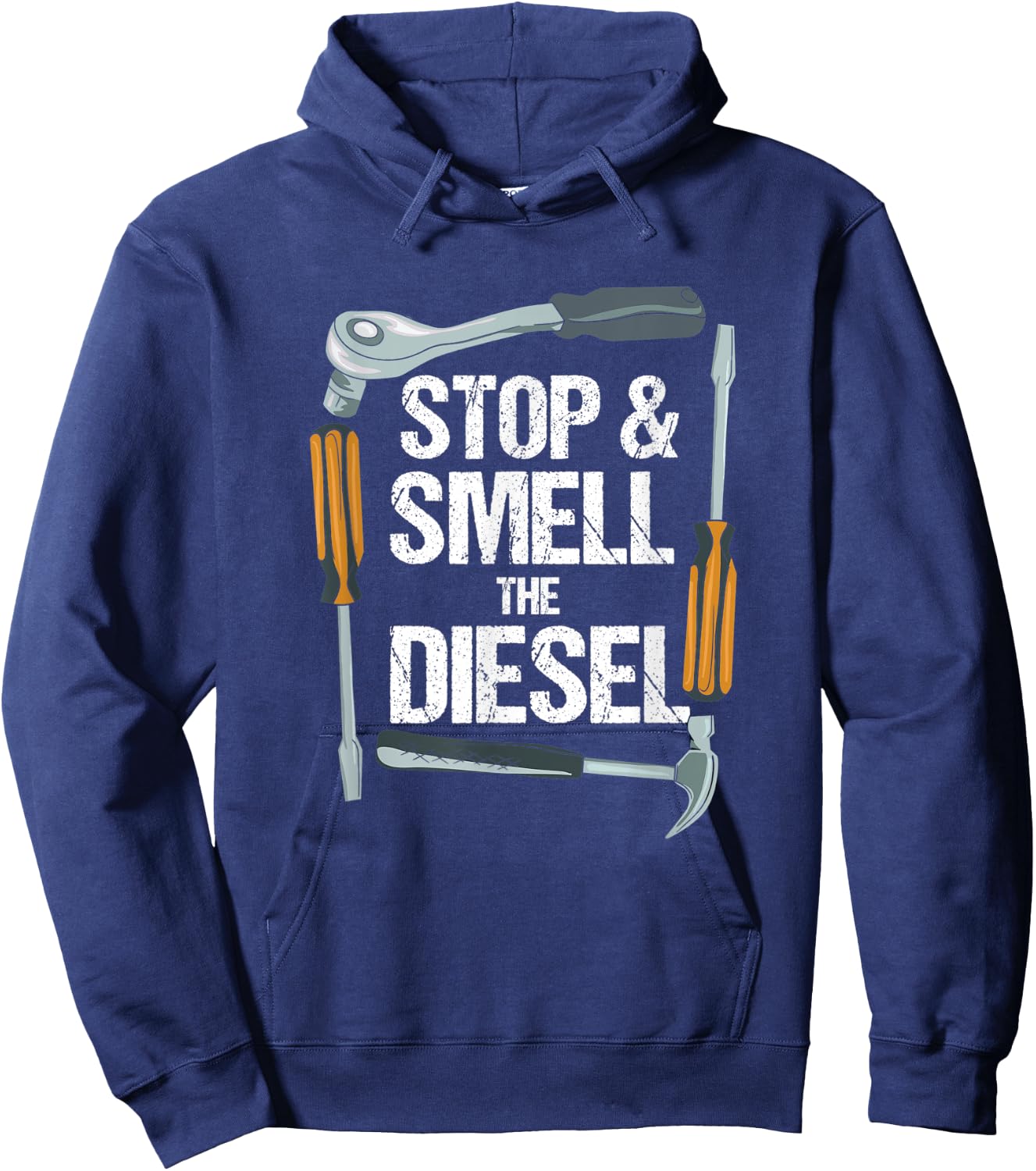 Funny Diesel Mechanics Gift | Diesel Truck Trucker Pickup Hoodie - Hoodie | Navy