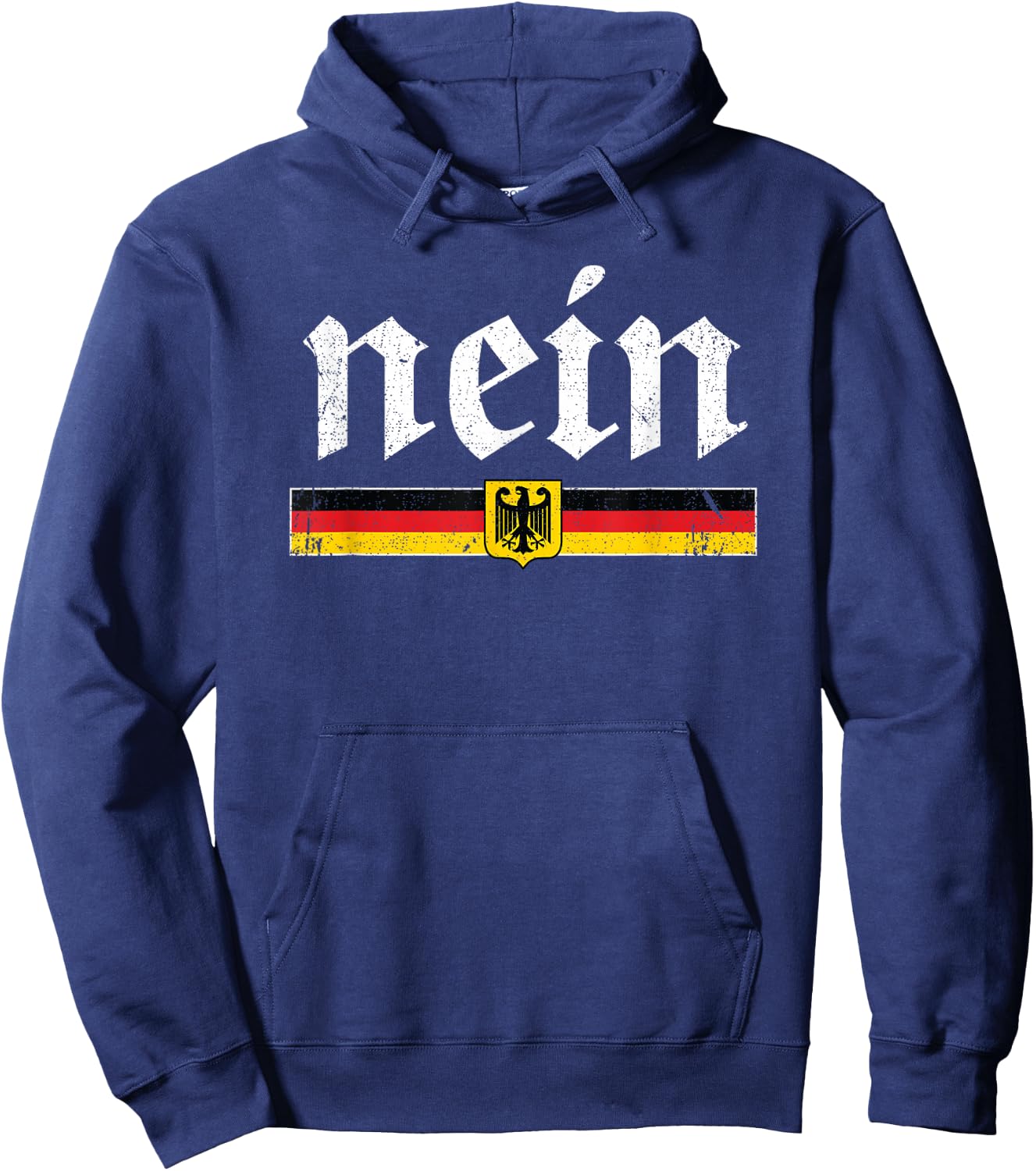 Nein German Shirt Men Kids Women Funny Oktoberfest Hoodie - Hoodie | Navy