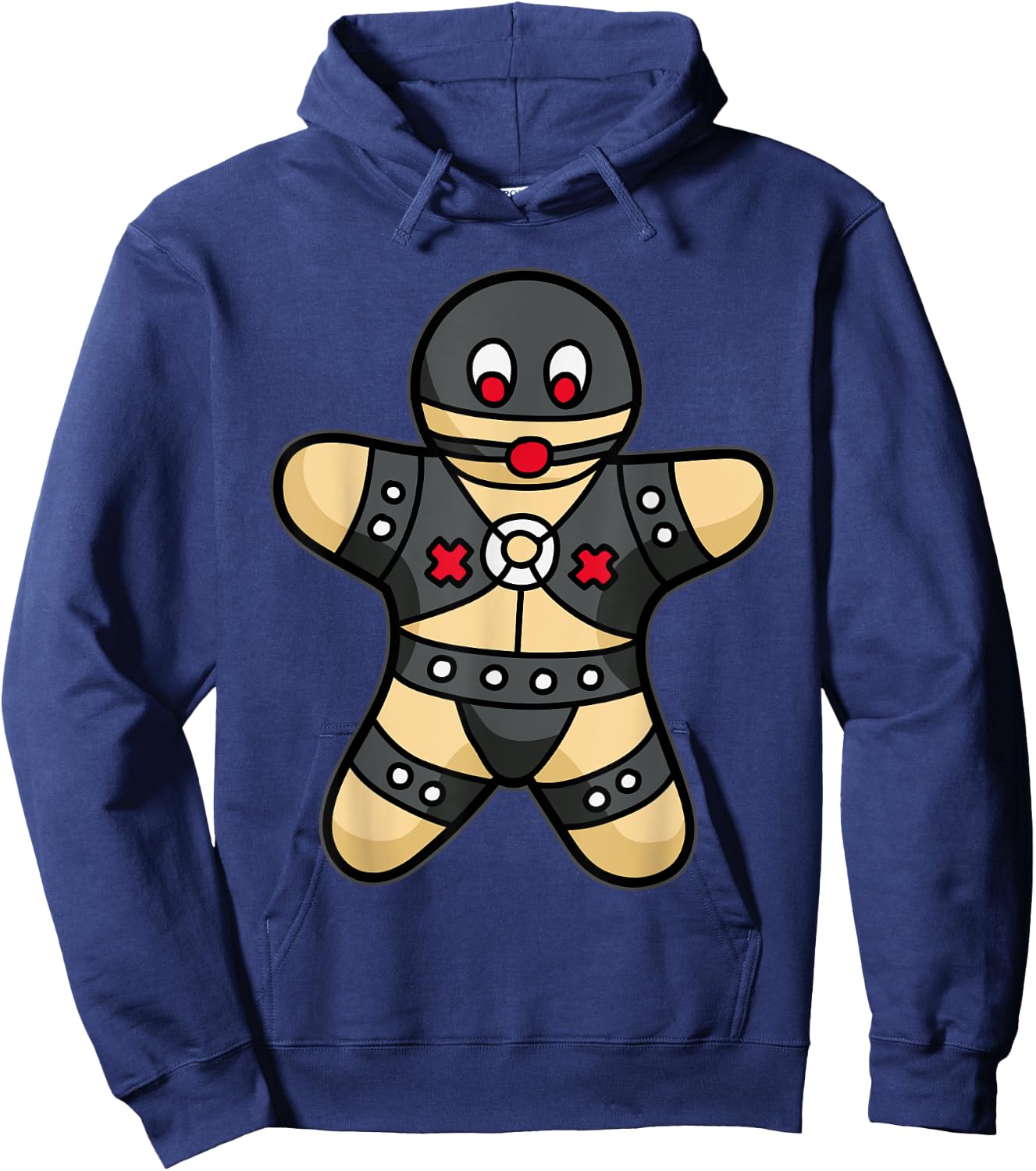 Kinky Gingerbread Man - BDSM & Bondage Humor Hoodie - Hoodie | Navy