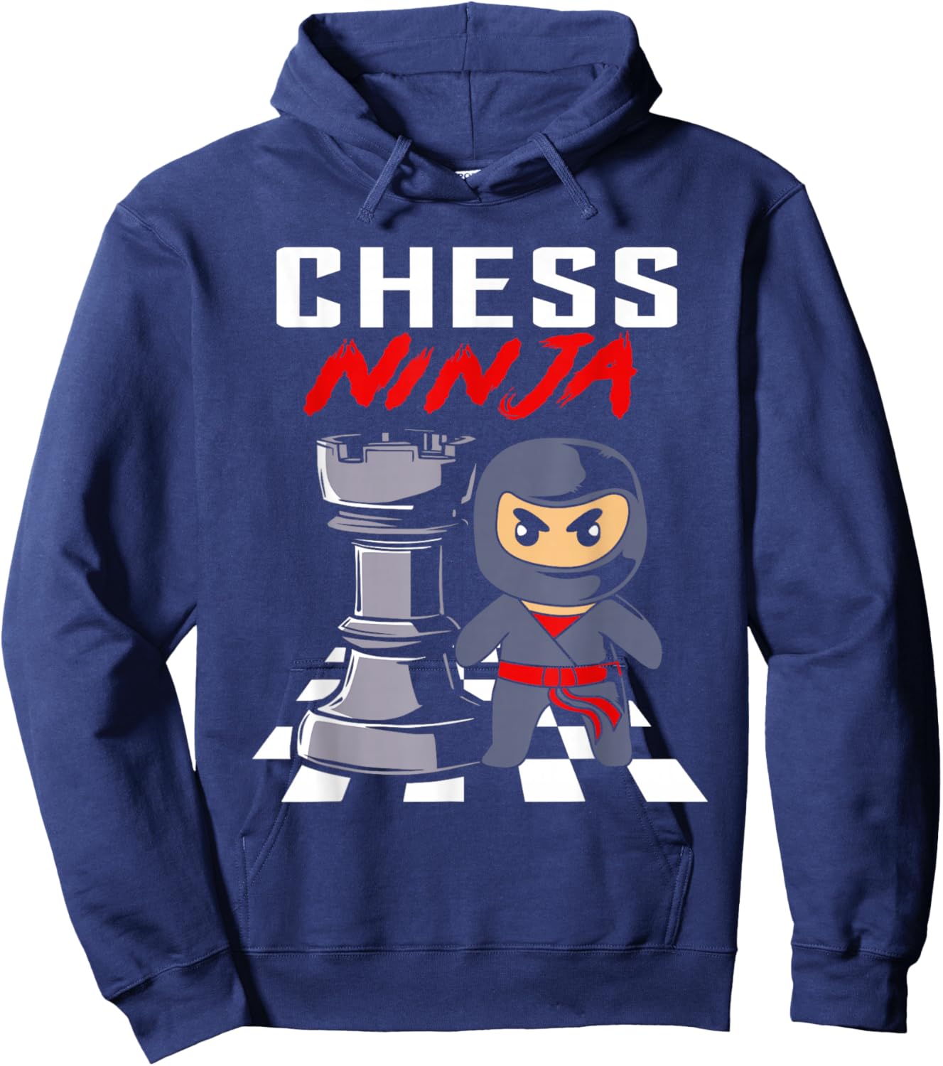Funny chess ninja for kids and chess player Hoodie - Hoodie | Navy