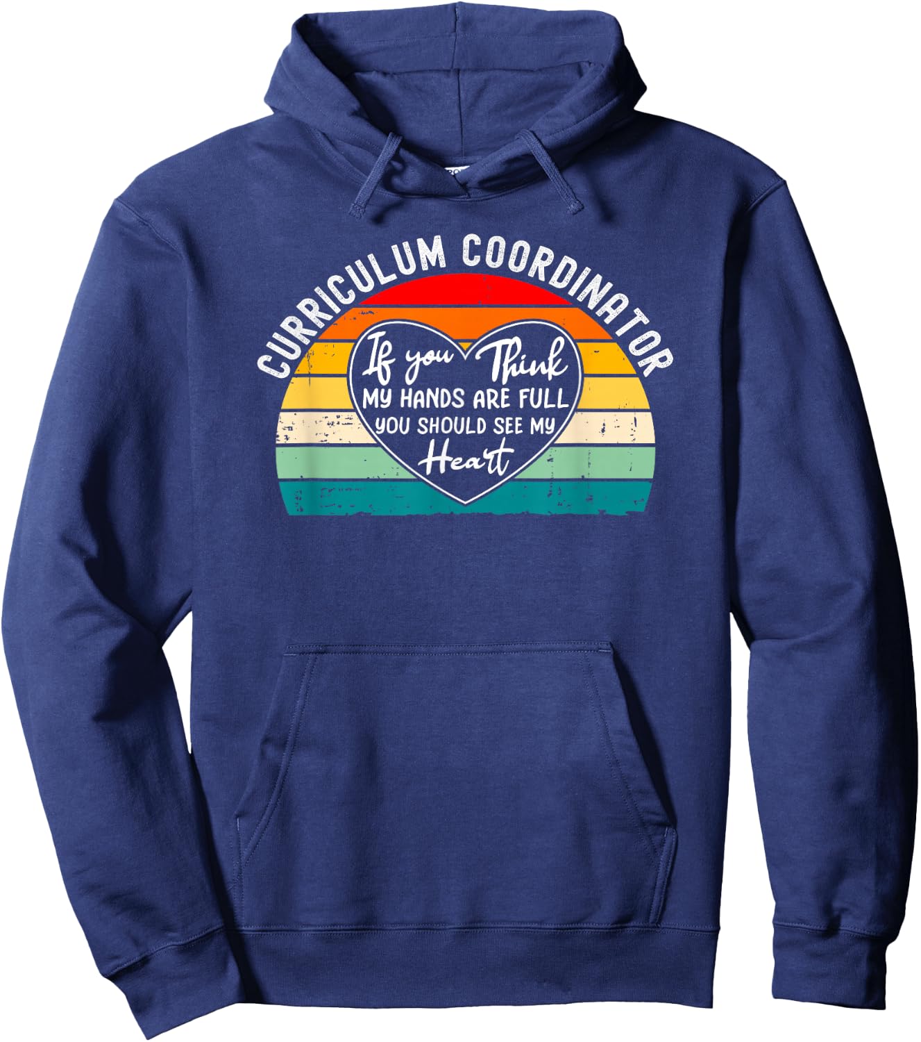 Curriculum Coordinator Appreciation Academic Thank You Hoodie - Hoodie | Navy