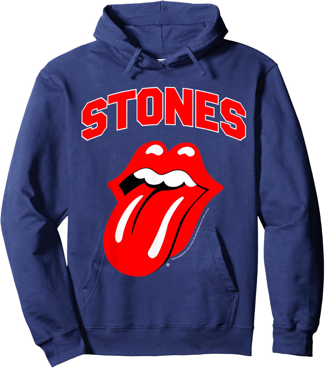 Rolling Stones Official Varsity Hoodie - Hoodie | Navy