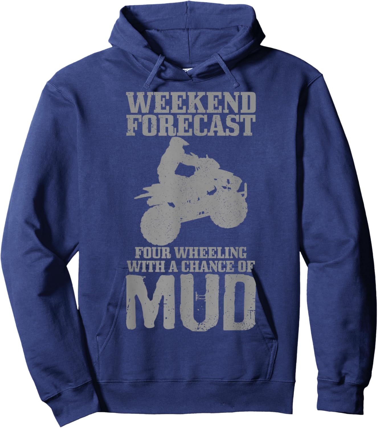 Quad Bike ATV Random Gravity Checks Funny Gift Hoodie - Hoodie | Navy