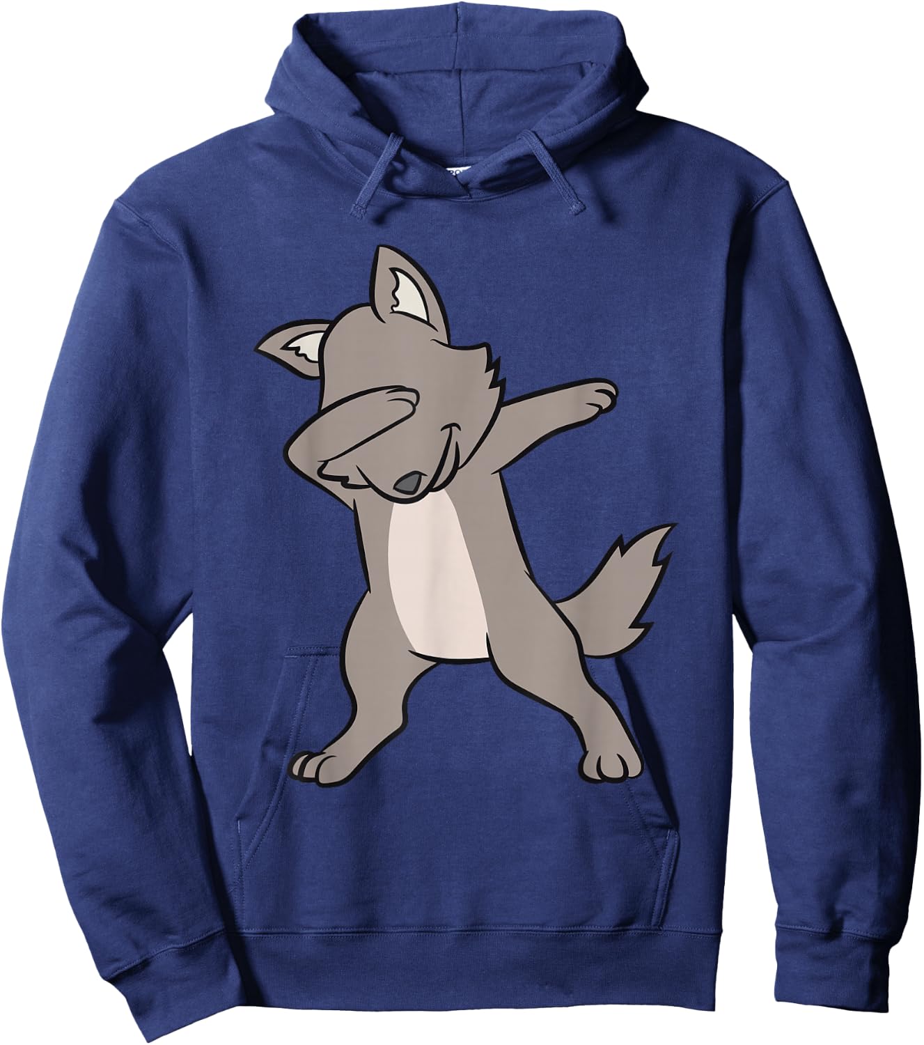 Dabbing Wolf Funny Wolf Lover Cute Wolves Hoodie - Hoodie | Navy