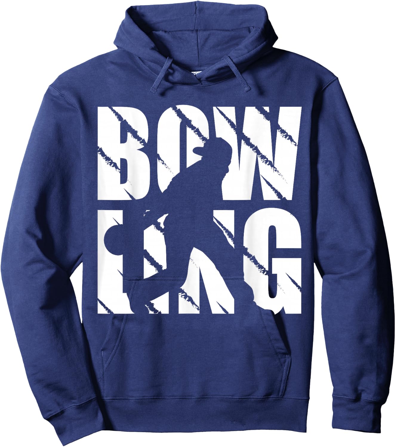 Funny Bowling Design Bowling Player and Bowling Hoodie - Hoodie | Navy