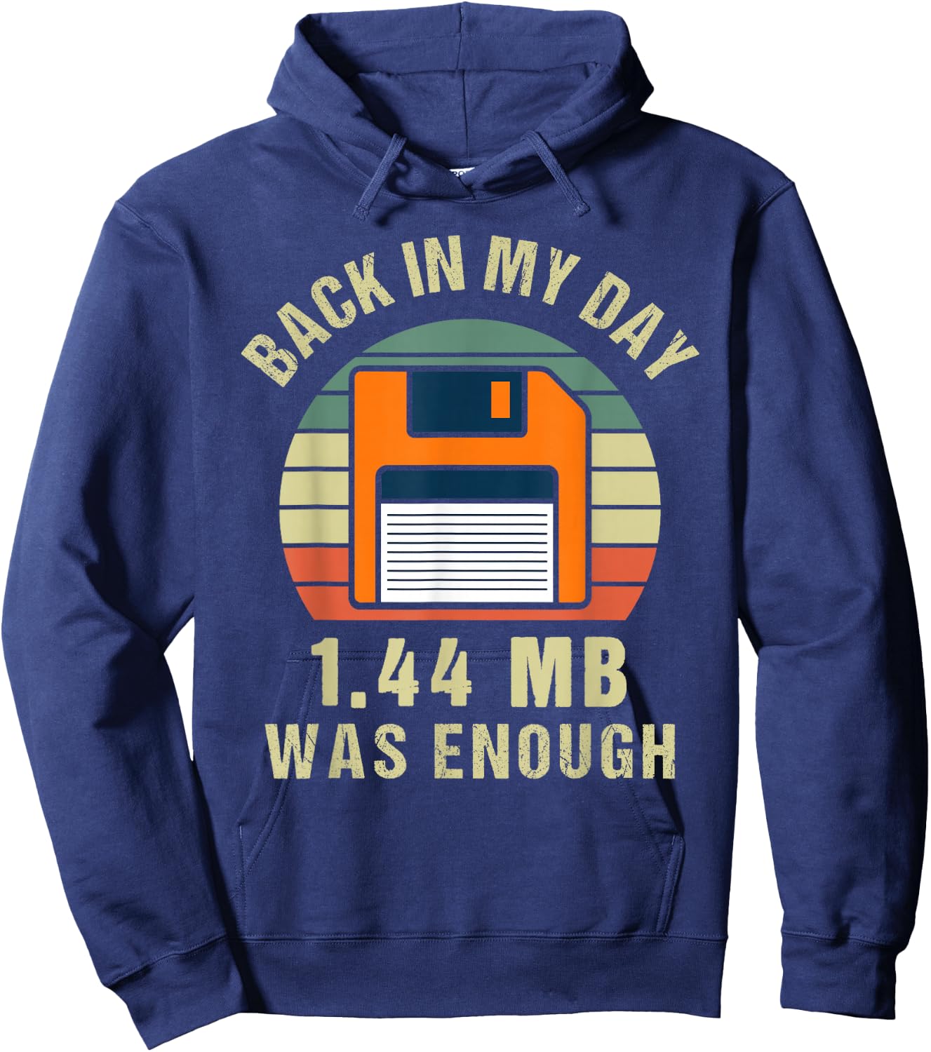 Floppy Disk Retro Vintage Design for Computer Scientist Hoodie - Hoodie | Navy