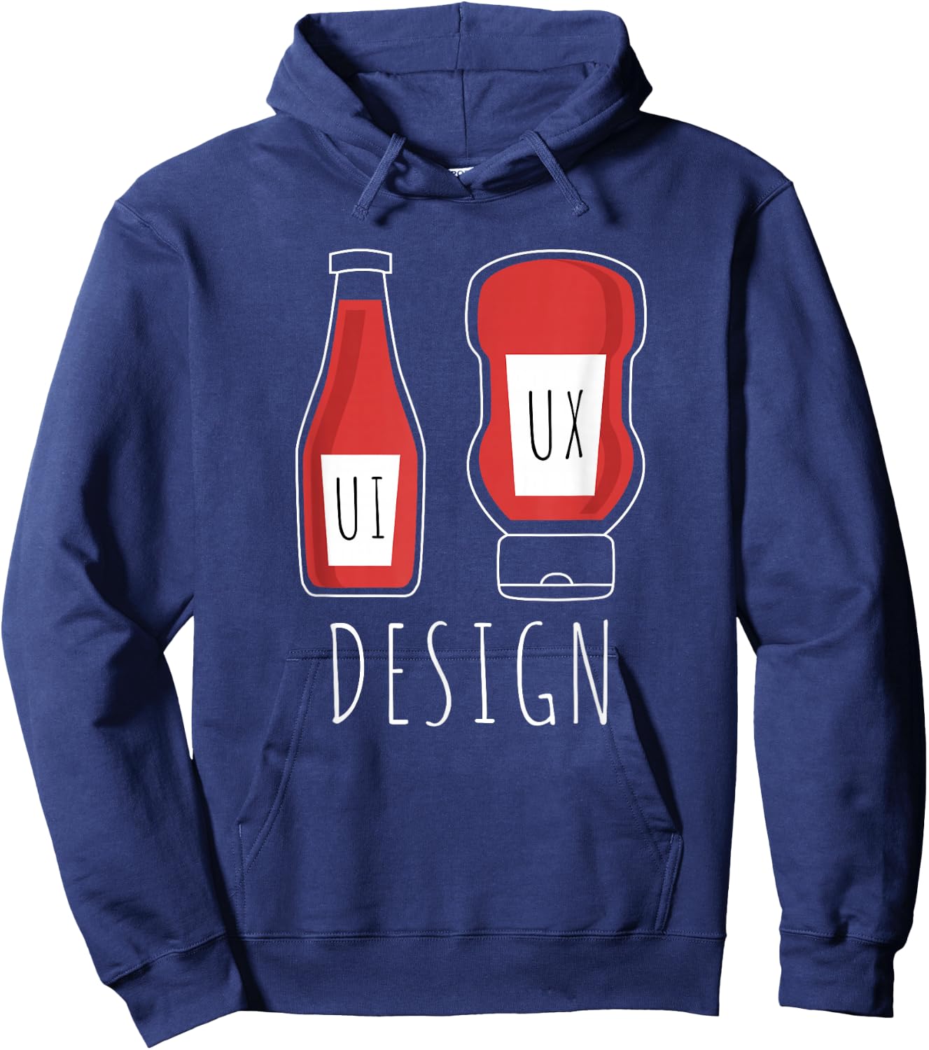 User Experience Graphic Designer UX UI Design Hoodie - Hoodie | Navy