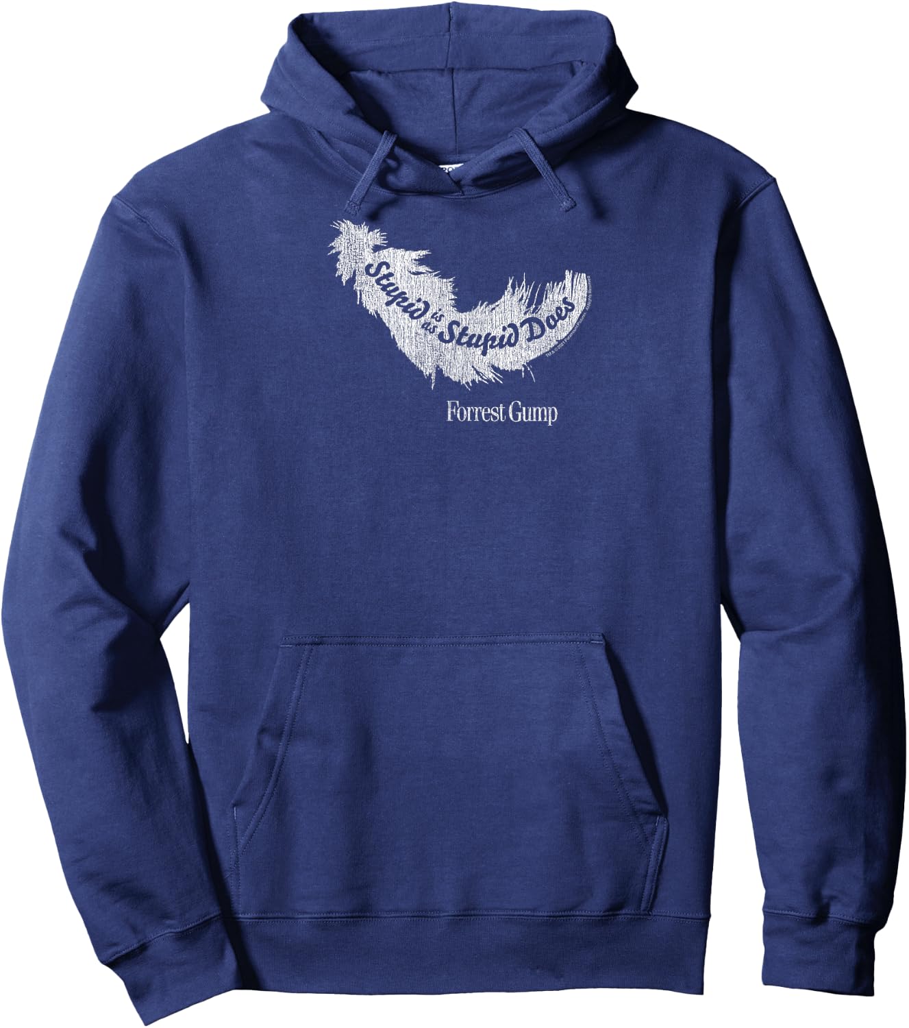 Forrest Gump Stupid is as Stupid Does Feather Hoodie - Hoodie | Navy