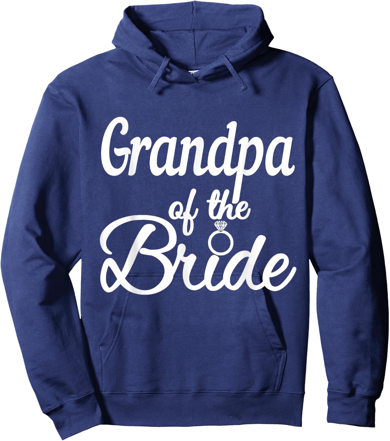 Grandpa Of The Bride, Wedding Bridal Party, Grandfather Hoodie - Hoodie | Navy