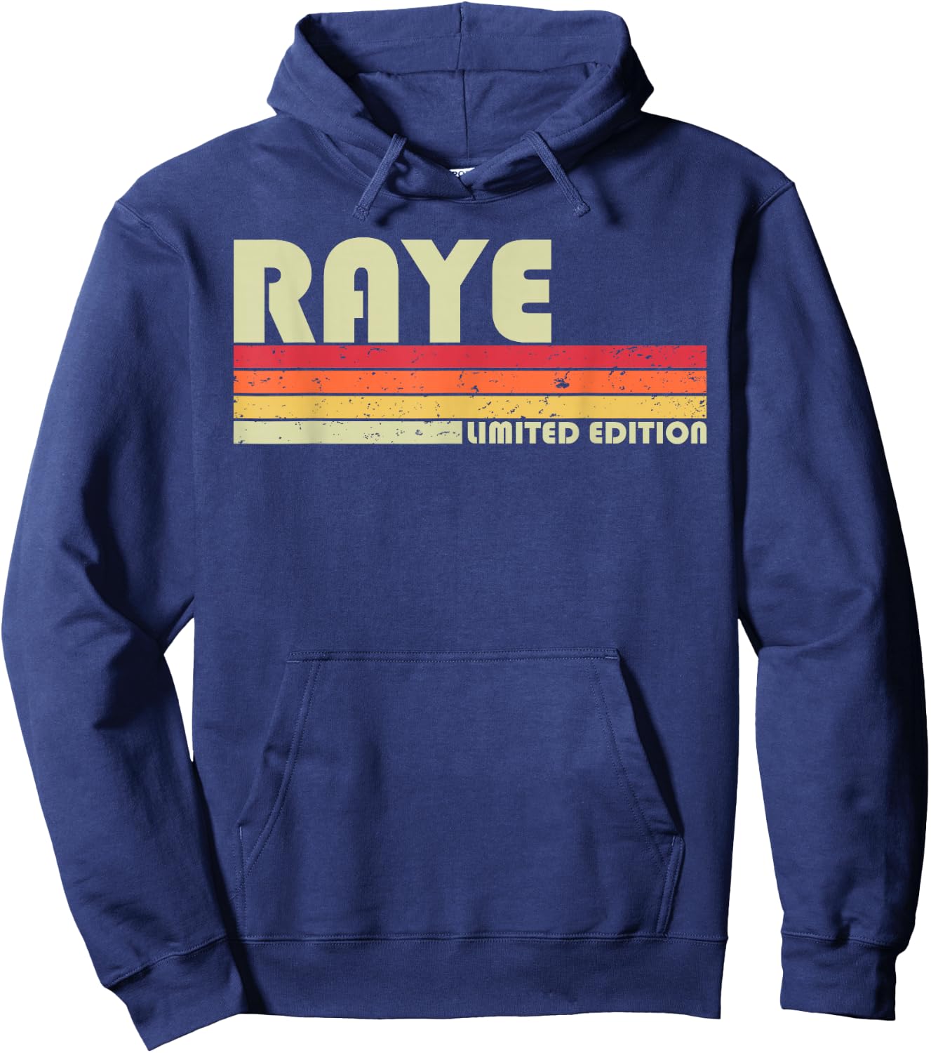 RAYE Name Personalized Retro Vintage 80s 90s Birthday Hoodie - Hoodie | Navy