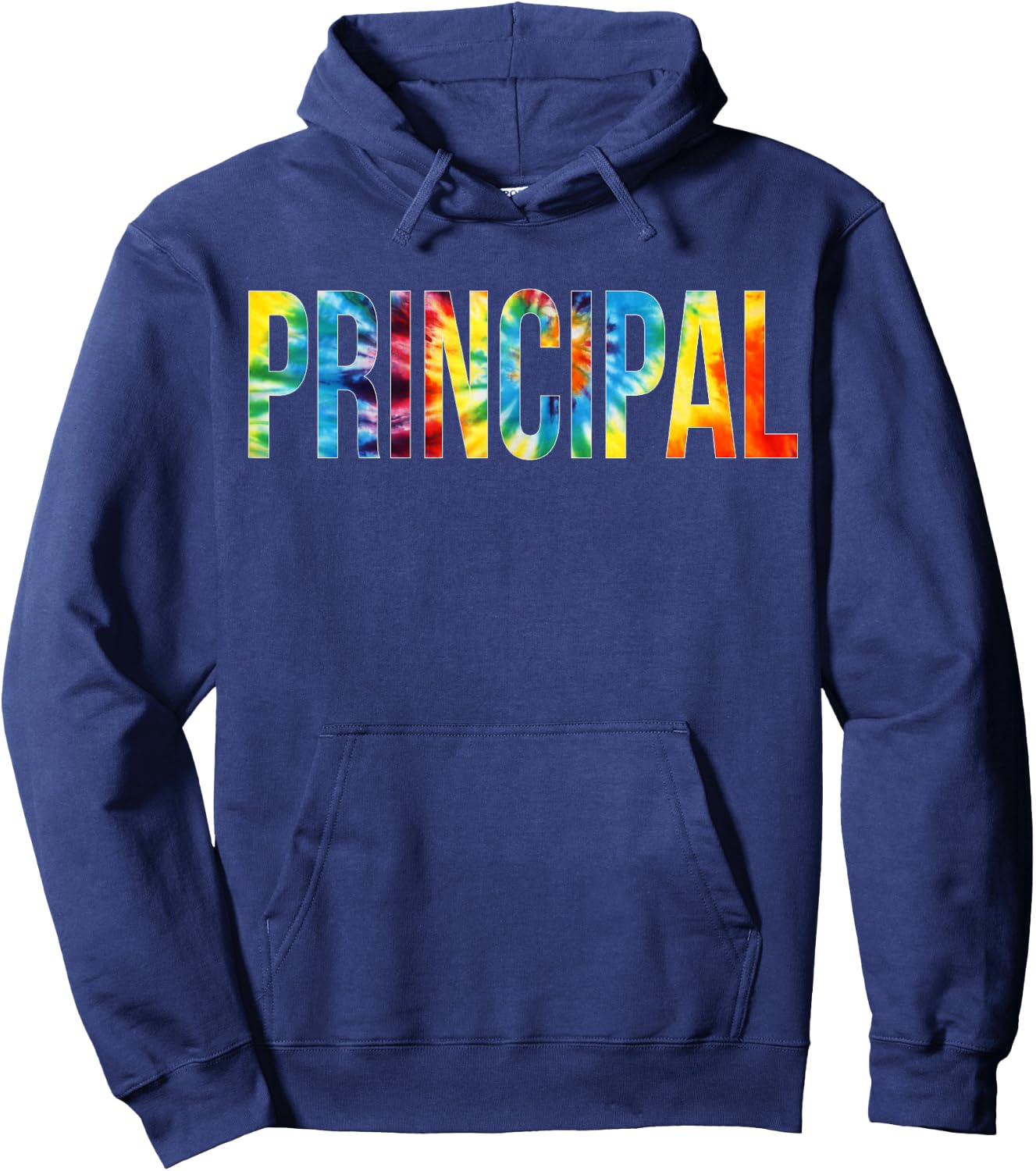 Principal Tie Dye Appreciation Day Hello Back To School Hoodie - Hoodie | Navy