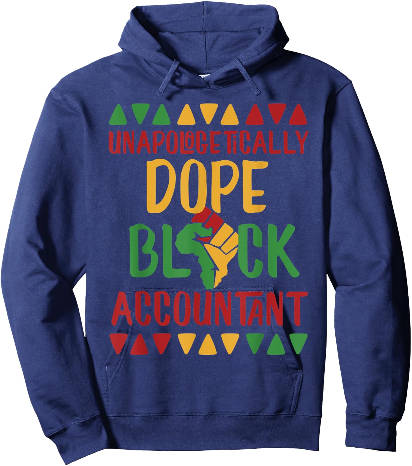 Unapologetically Dope Black Accountant Hoodie - Hoodie | Navy