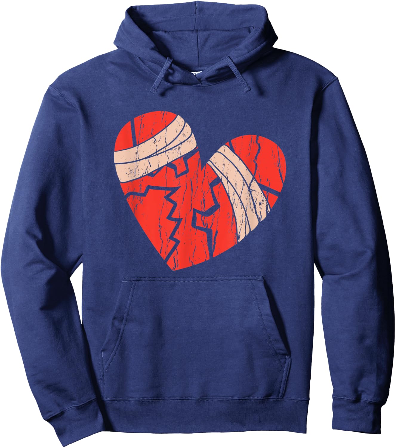 Broken Hearts Clothing Gift Women Valentine Day Hoodie - Hoodie | Navy