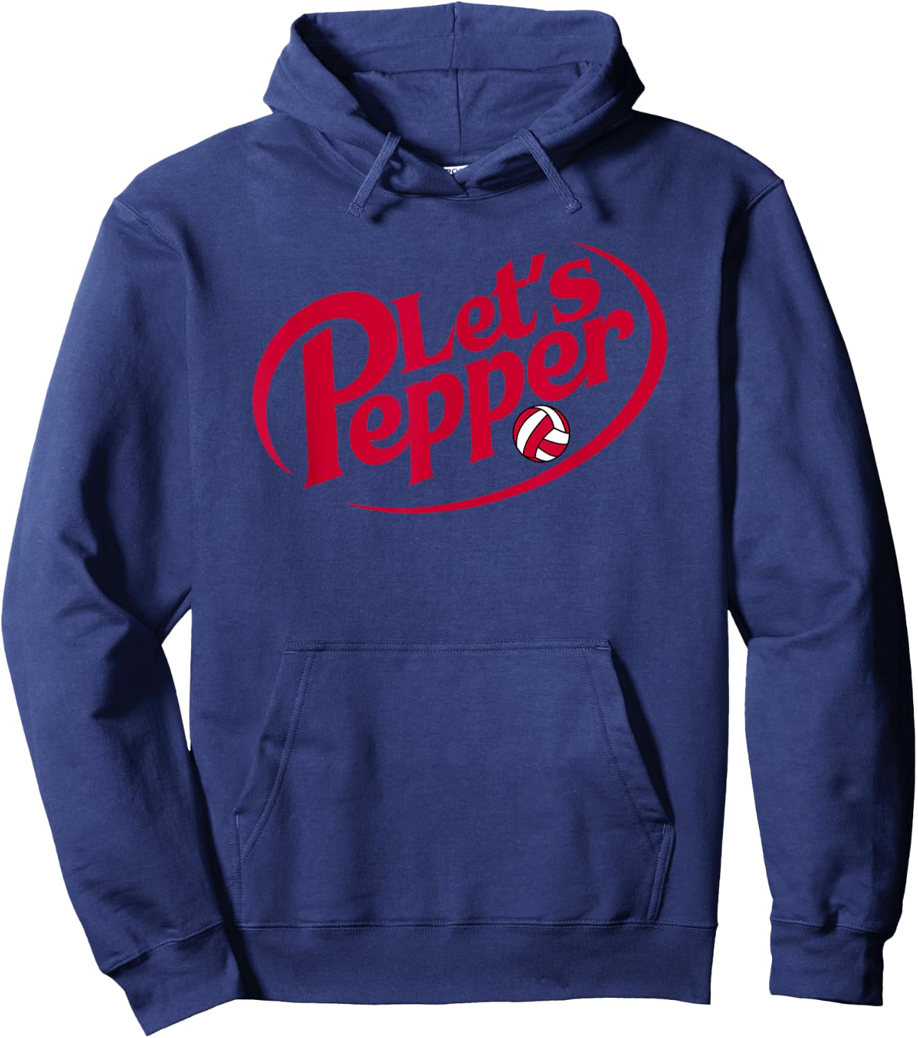 Funny Girls Volleyball Let's Pepper Practice Term Great Hoodie - Hoodie | Navy