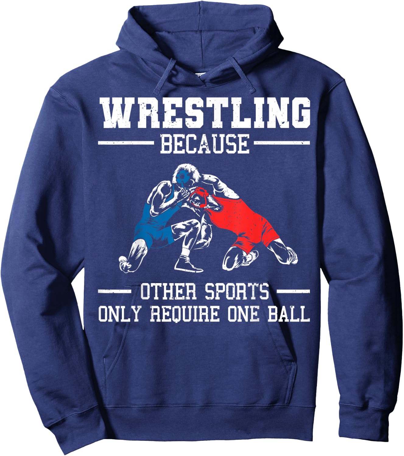 Funny Wrestling Design For Kids Men Women Wrestle Athletes Hoodie - Hoodie | Navy