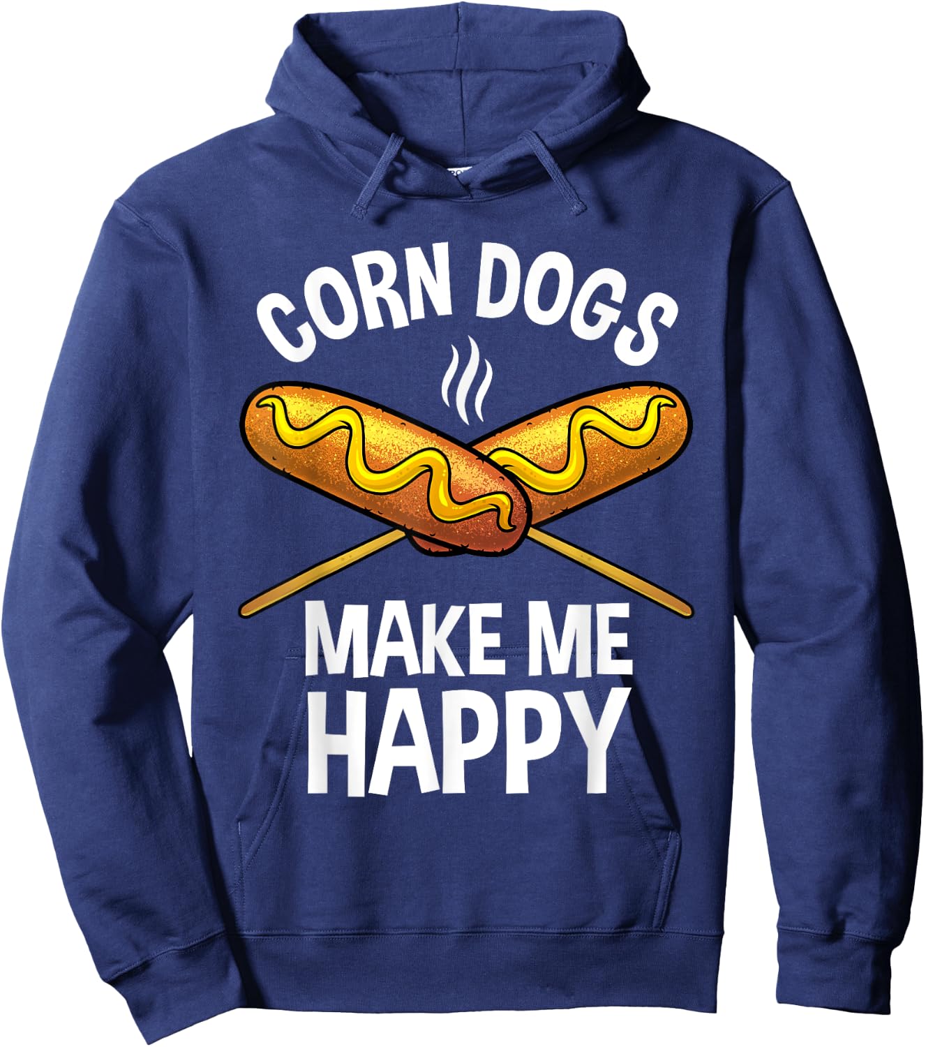 Funny Corn Dog Women Kids Corn Dog Hot Dog Lovers Hoodie - Hoodie | Navy