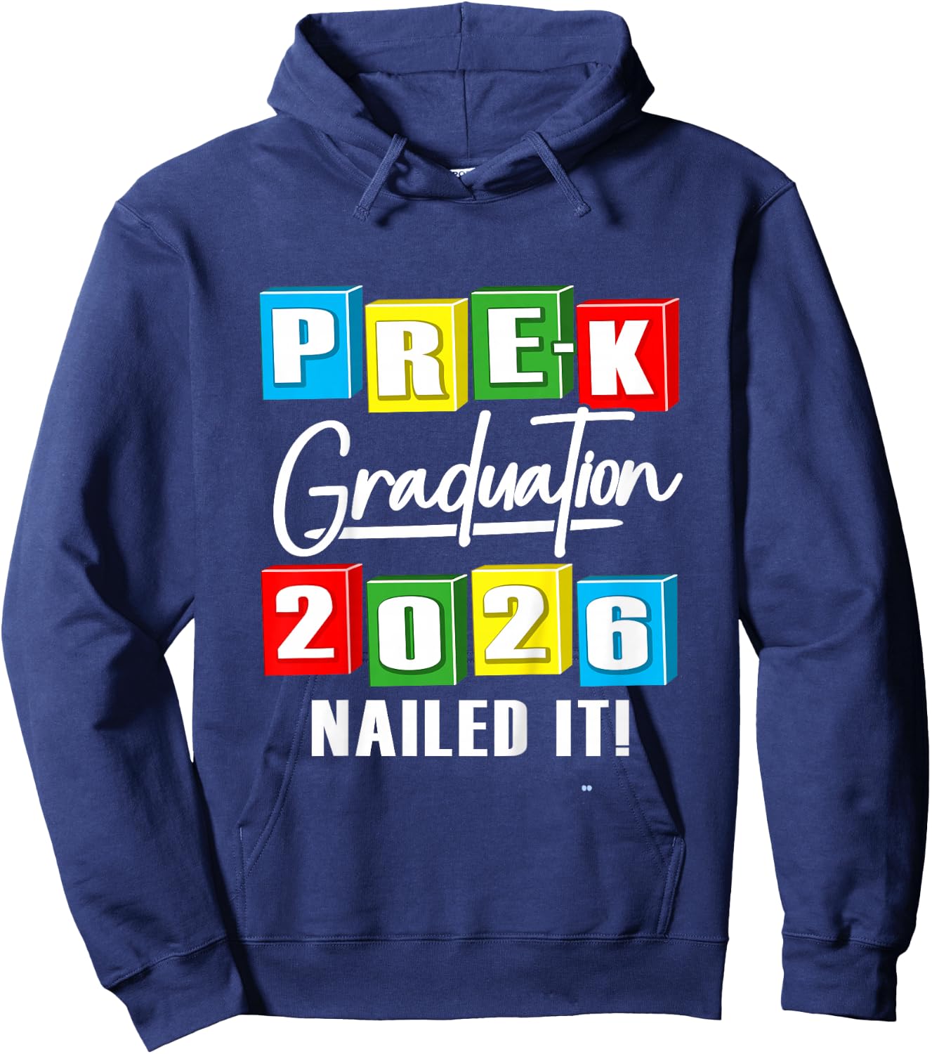 Kids Pre-K Grad 2026 Preschool Prek Graduation Hoodie - Hoodie | Navy