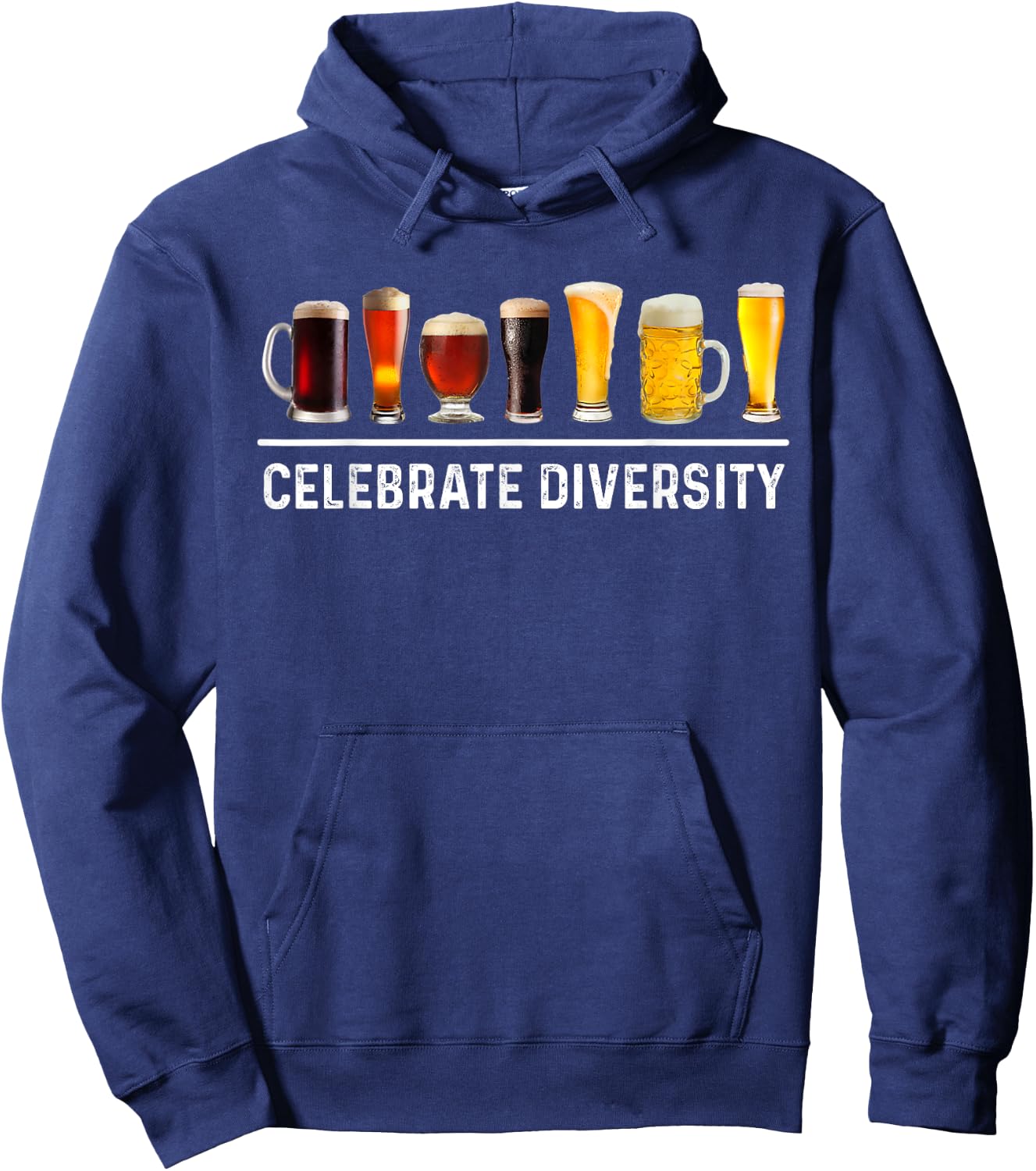 Beer Craft Celebrate Diversity Drinking Beer Lovers Brewing Hoodie - Hoodie | Navy