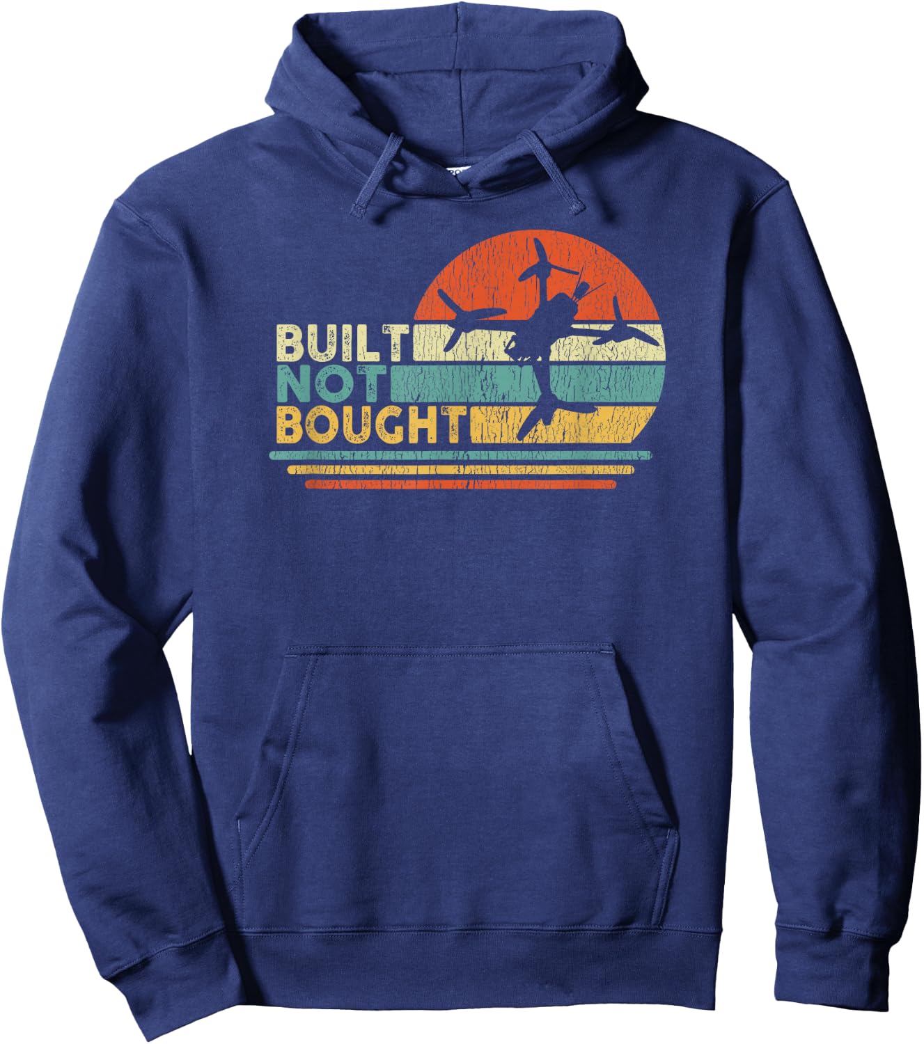 Built Unpurchased Drone Builder Freestyle FPV Race Hoodie - Hoodie | Navy